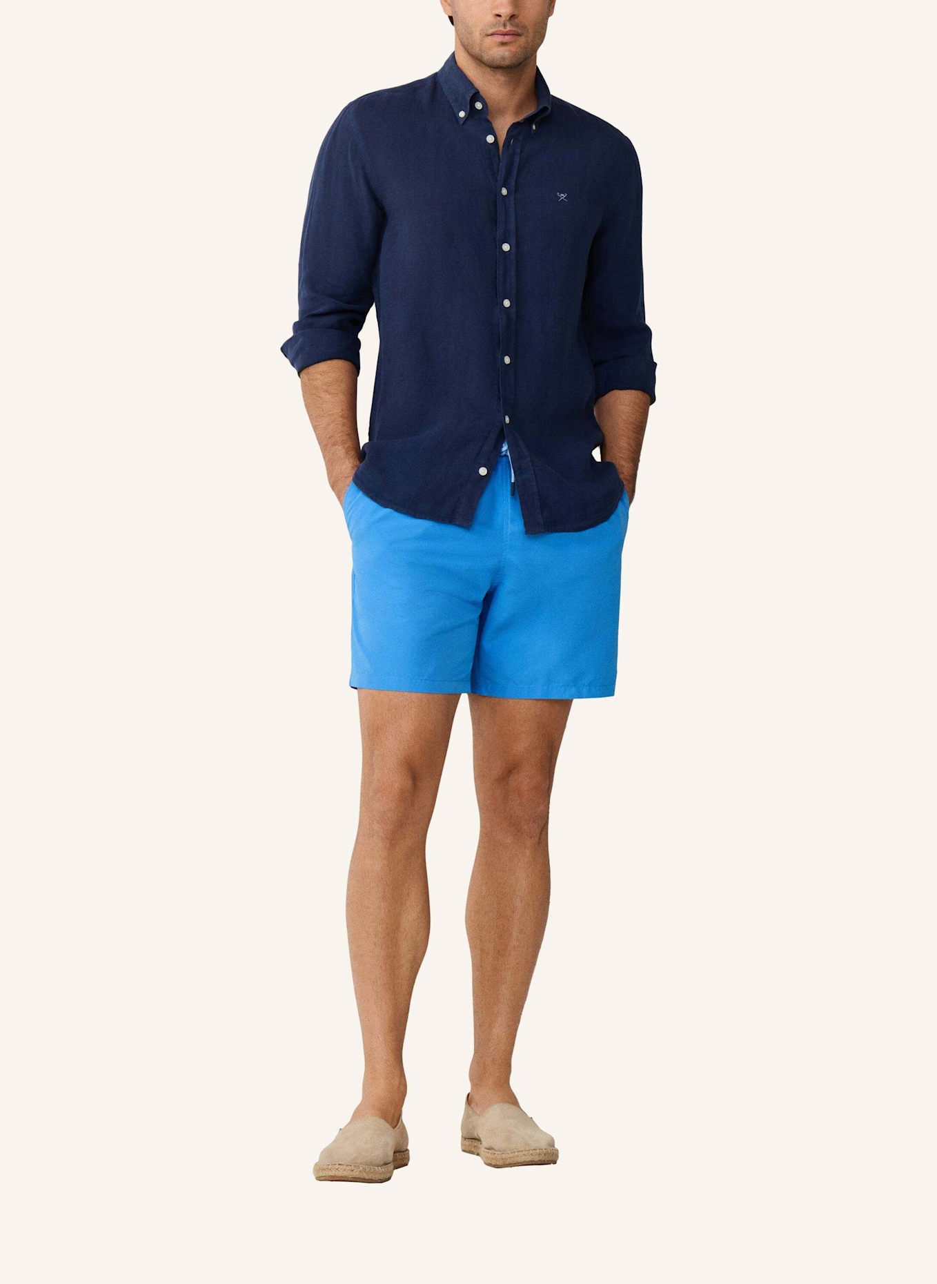 HACKETT LONDON Badeshorts ICON SOLID: BLAU