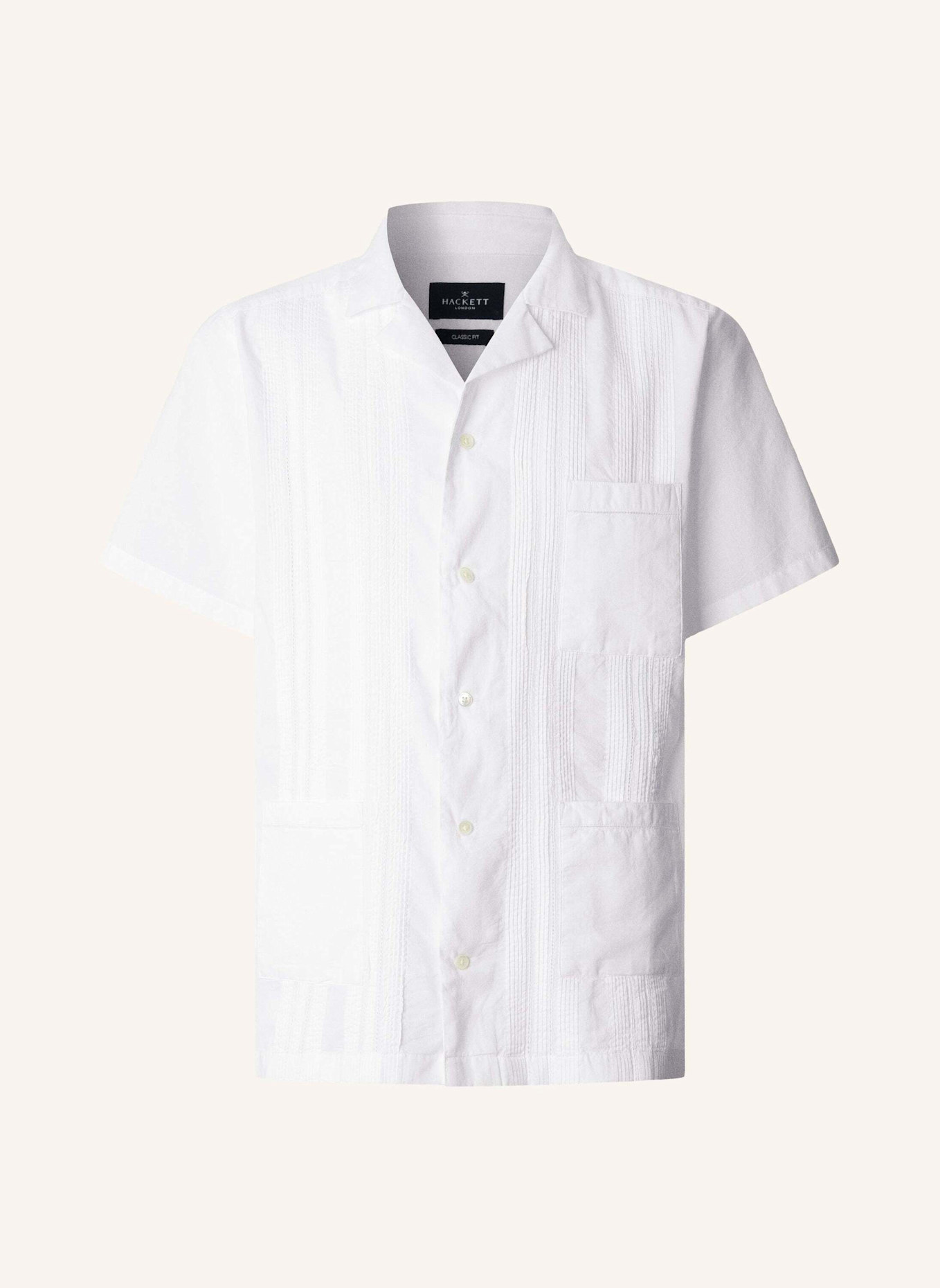HACKETT LONDON Freizeithemd POPLIN CRUISE SS: WEISS