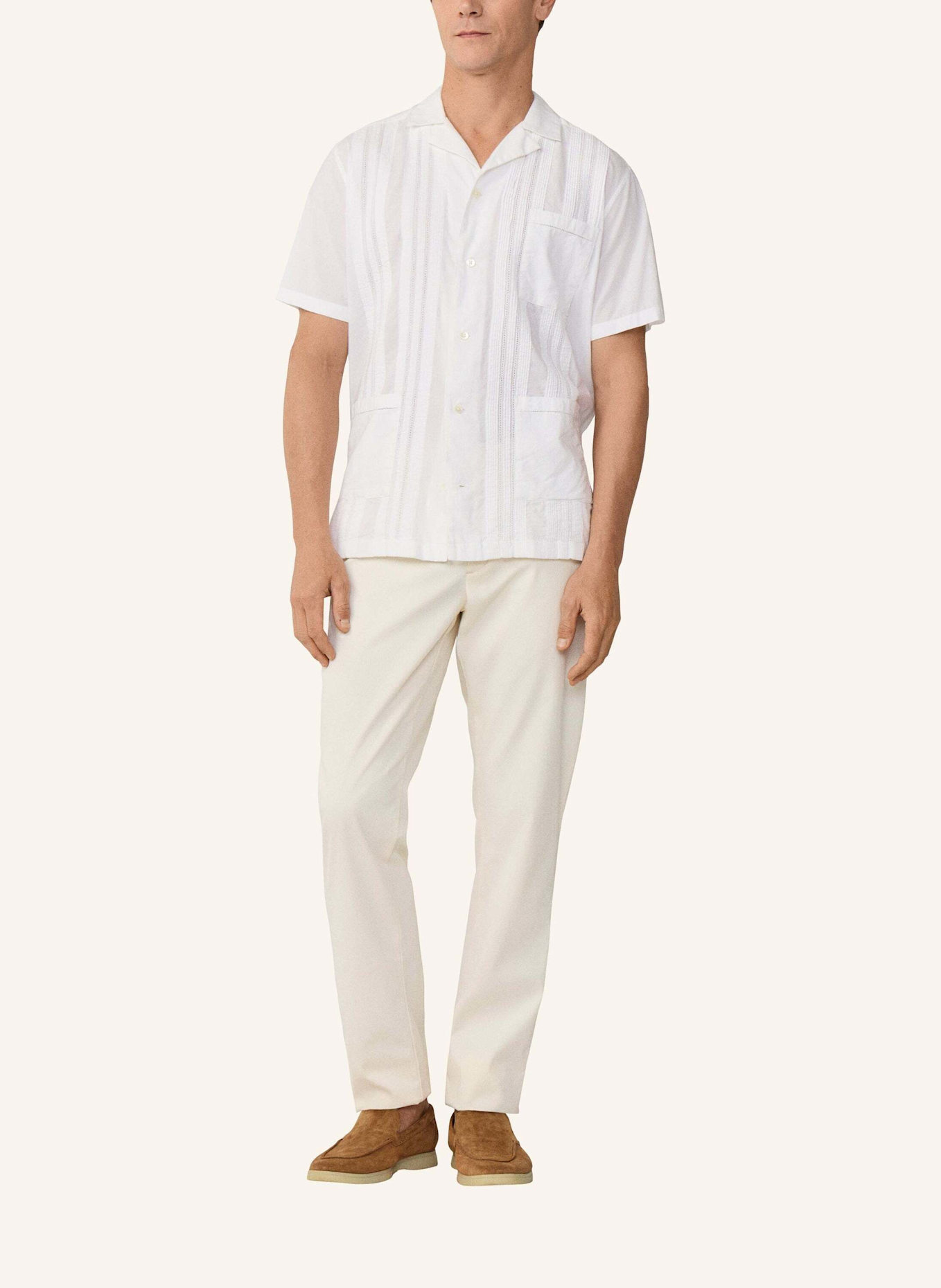 HACKETT LONDON Freizeithemd POPLIN CRUISE SS: WEISS