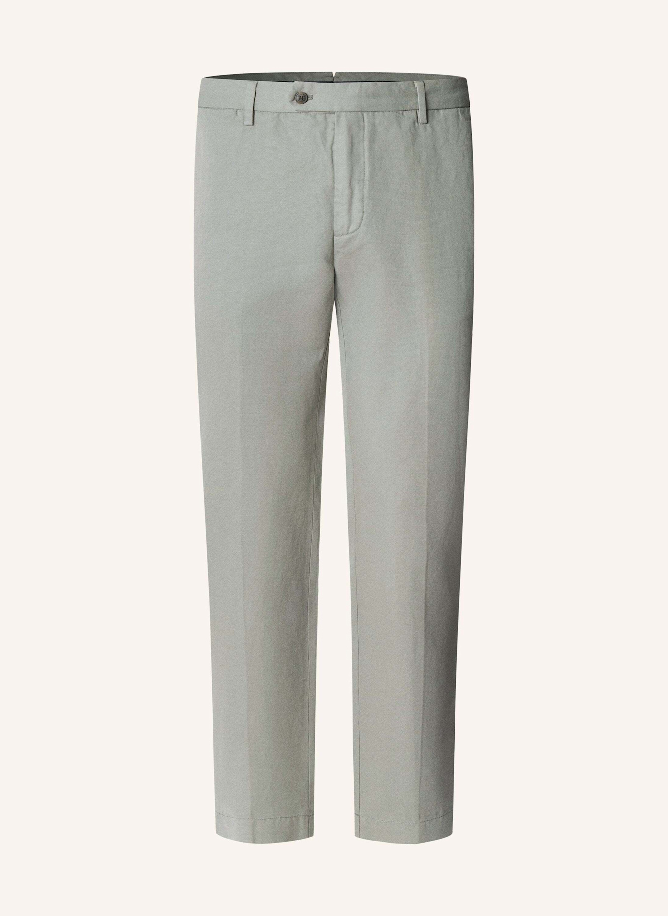 HACKETT LONDON Chino COTTON LINEN CHINO: GRAU
