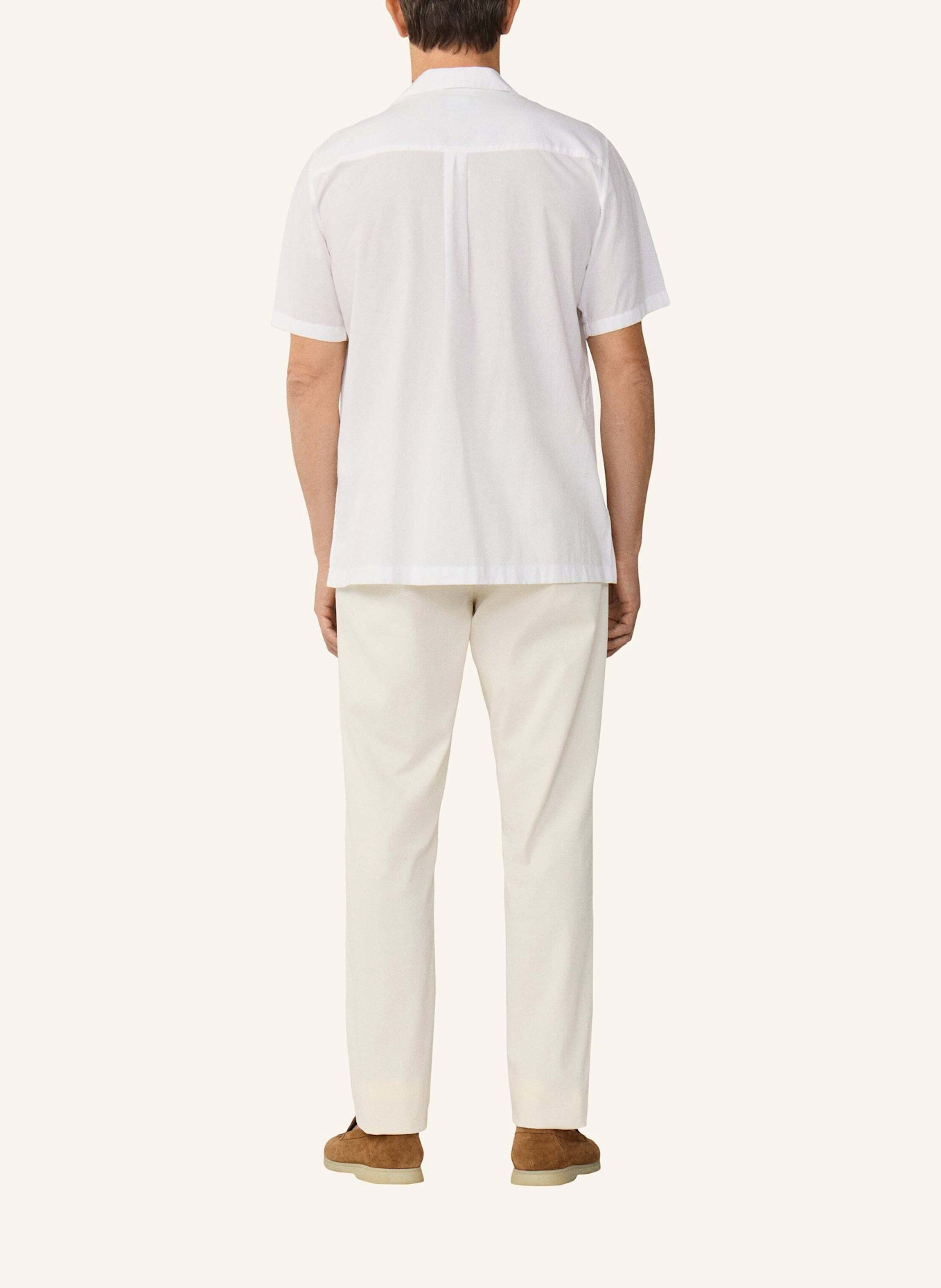 HACKETT LONDON Freizeithemd POPLIN CRUISE SS: WEISS