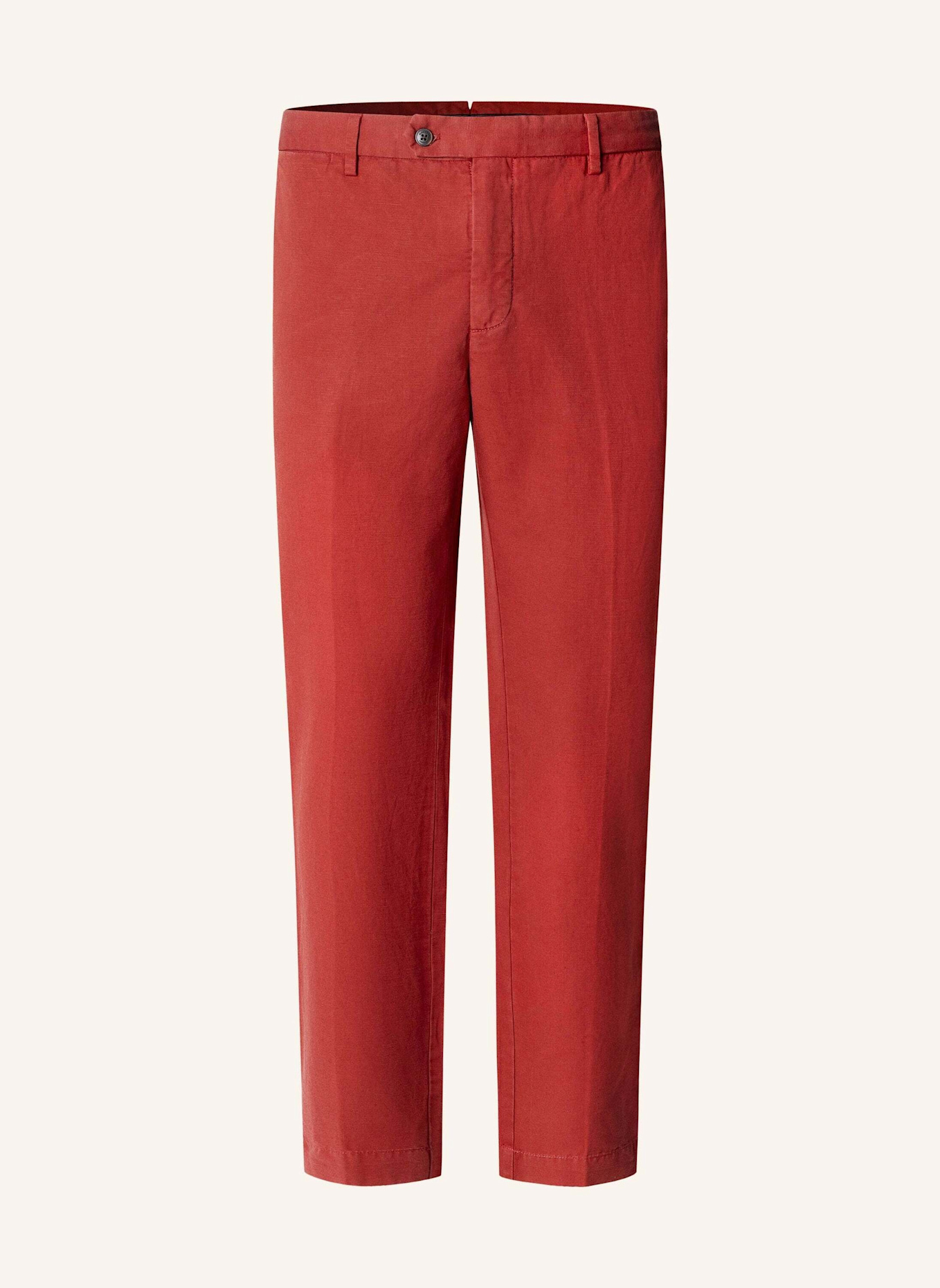 HACKETT LONDON Chino COTTON LINEN CHINO: ROT