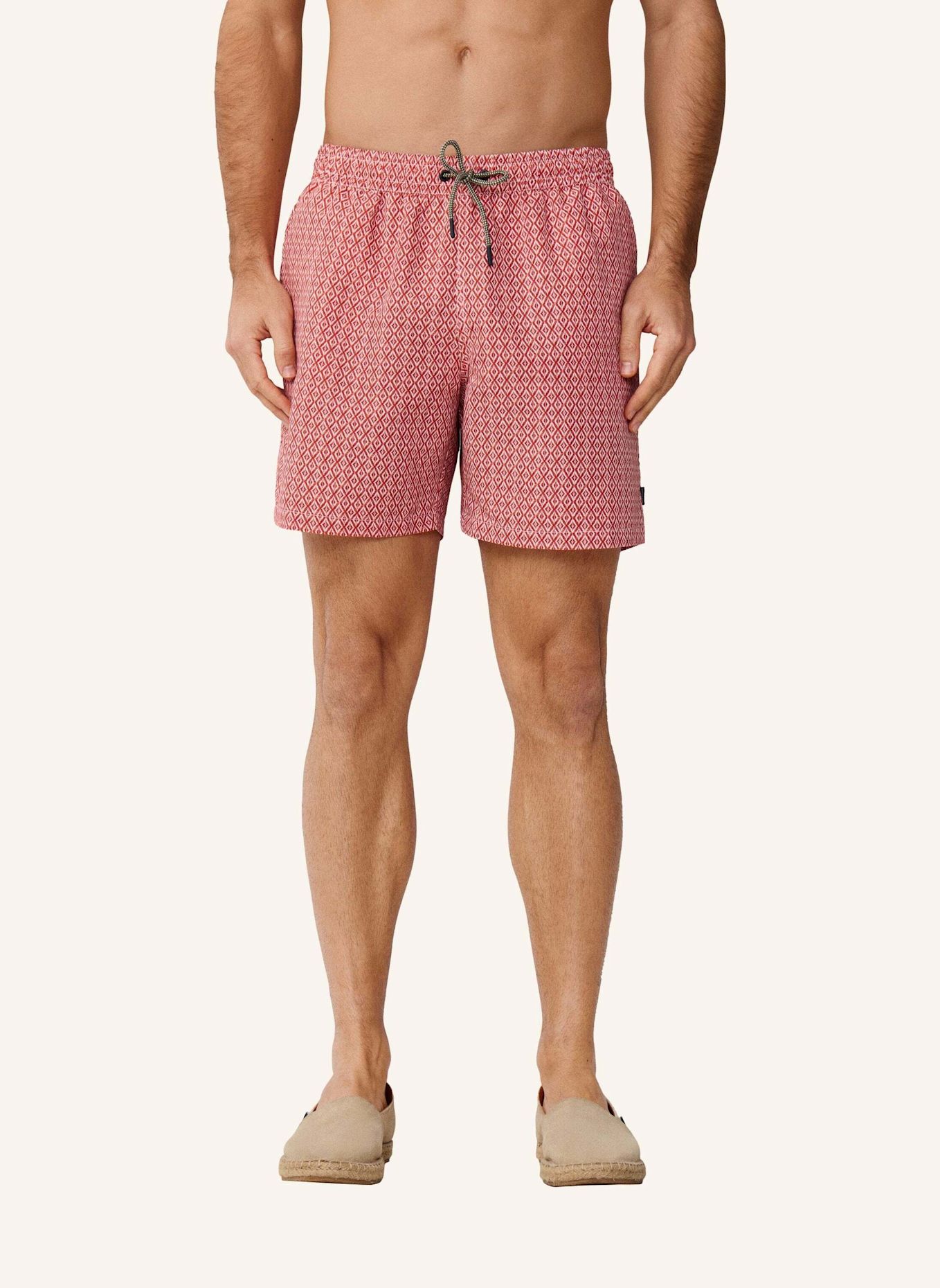 HACKETT LONDON Badeshorts CLAY: DUNKELROT