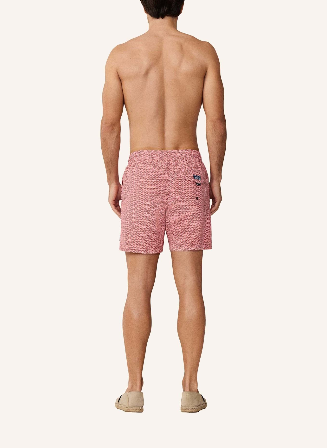 HACKETT LONDON Badeshorts CLAY: DUNKELROT