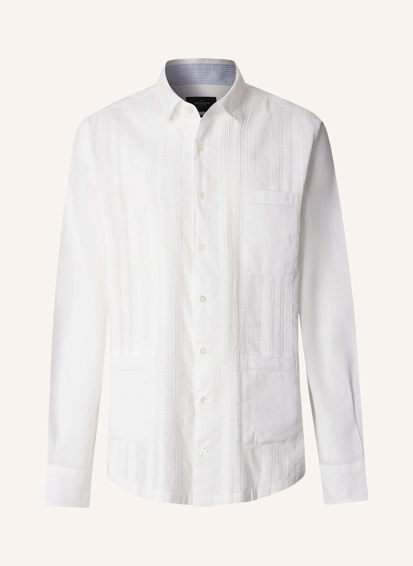 HACKETT LONDON Freizeithemd POPLIN CRUISE LS: WEISS