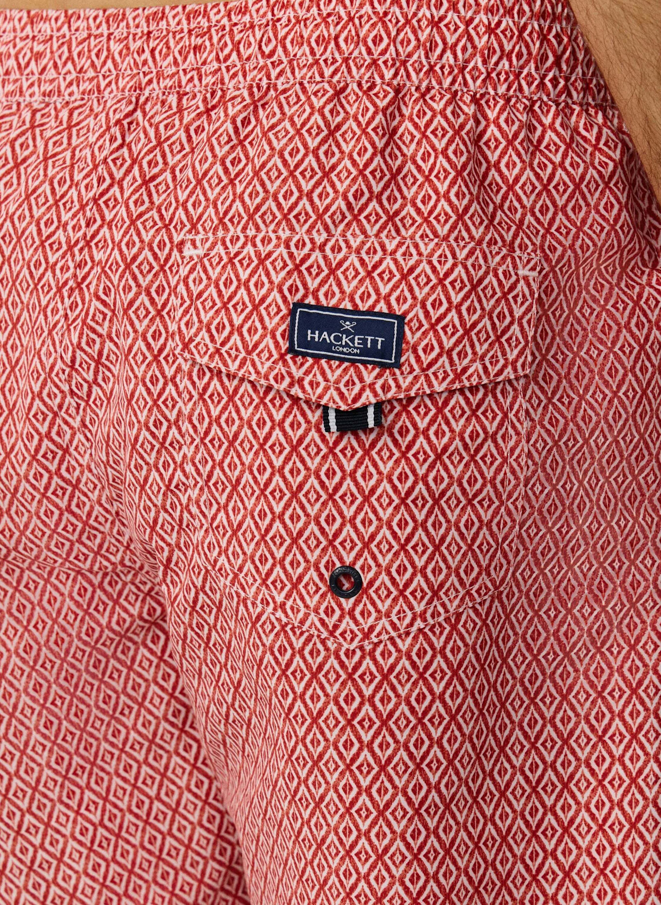 HACKETT LONDON Badeshorts CLAY: DUNKELROT