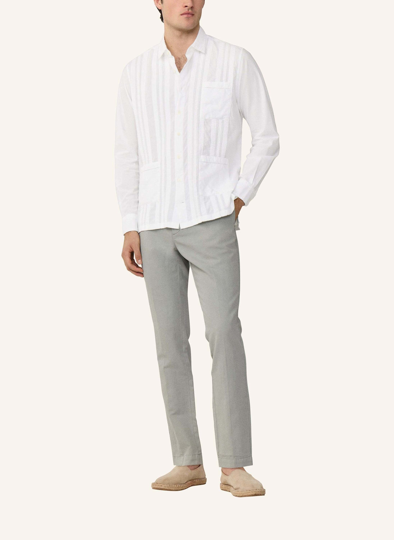 HACKETT LONDON Freizeithemd POPLIN CRUISE LS: WEISS