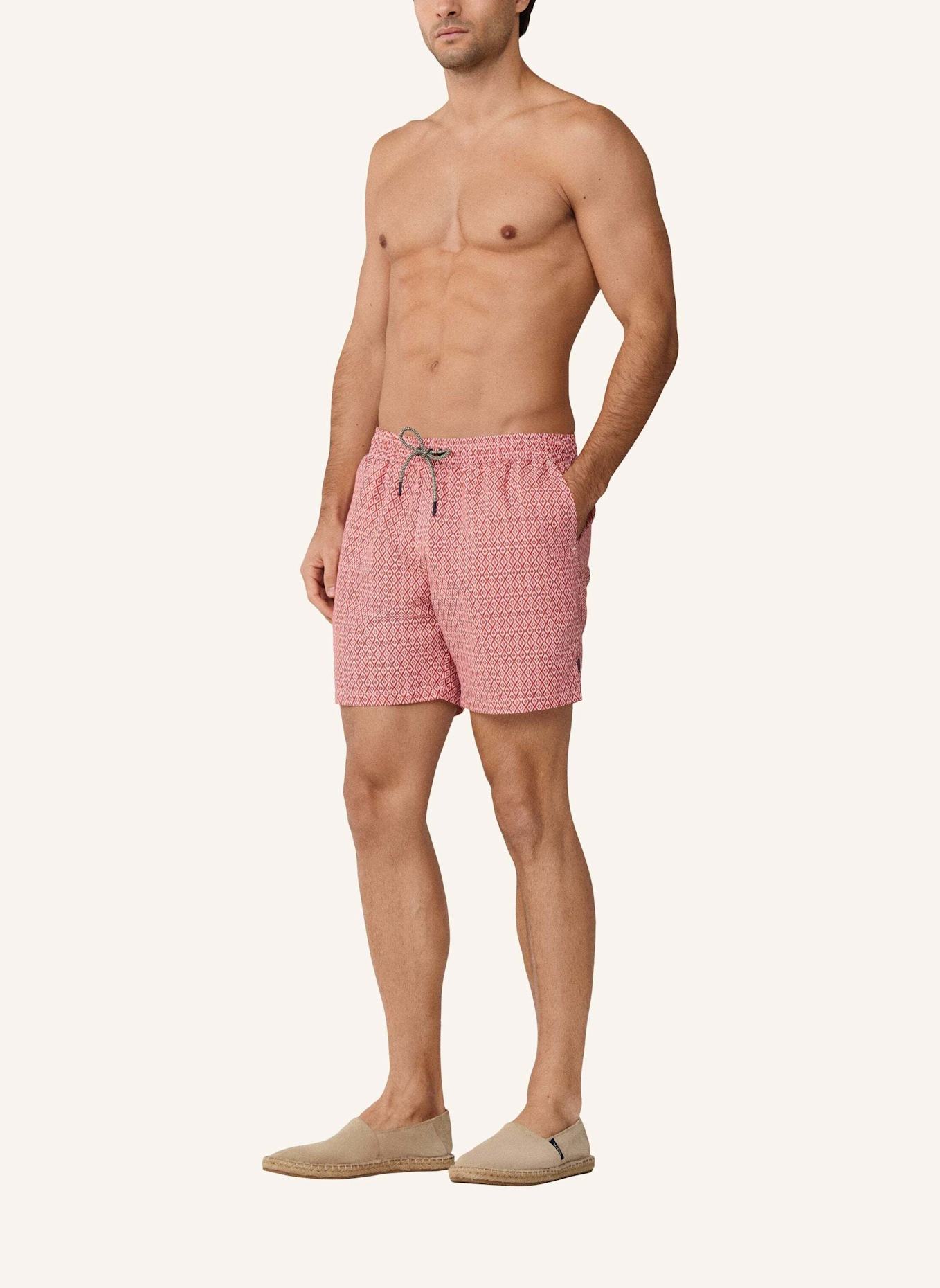 HACKETT LONDON Badeshorts CLAY: DUNKELROT