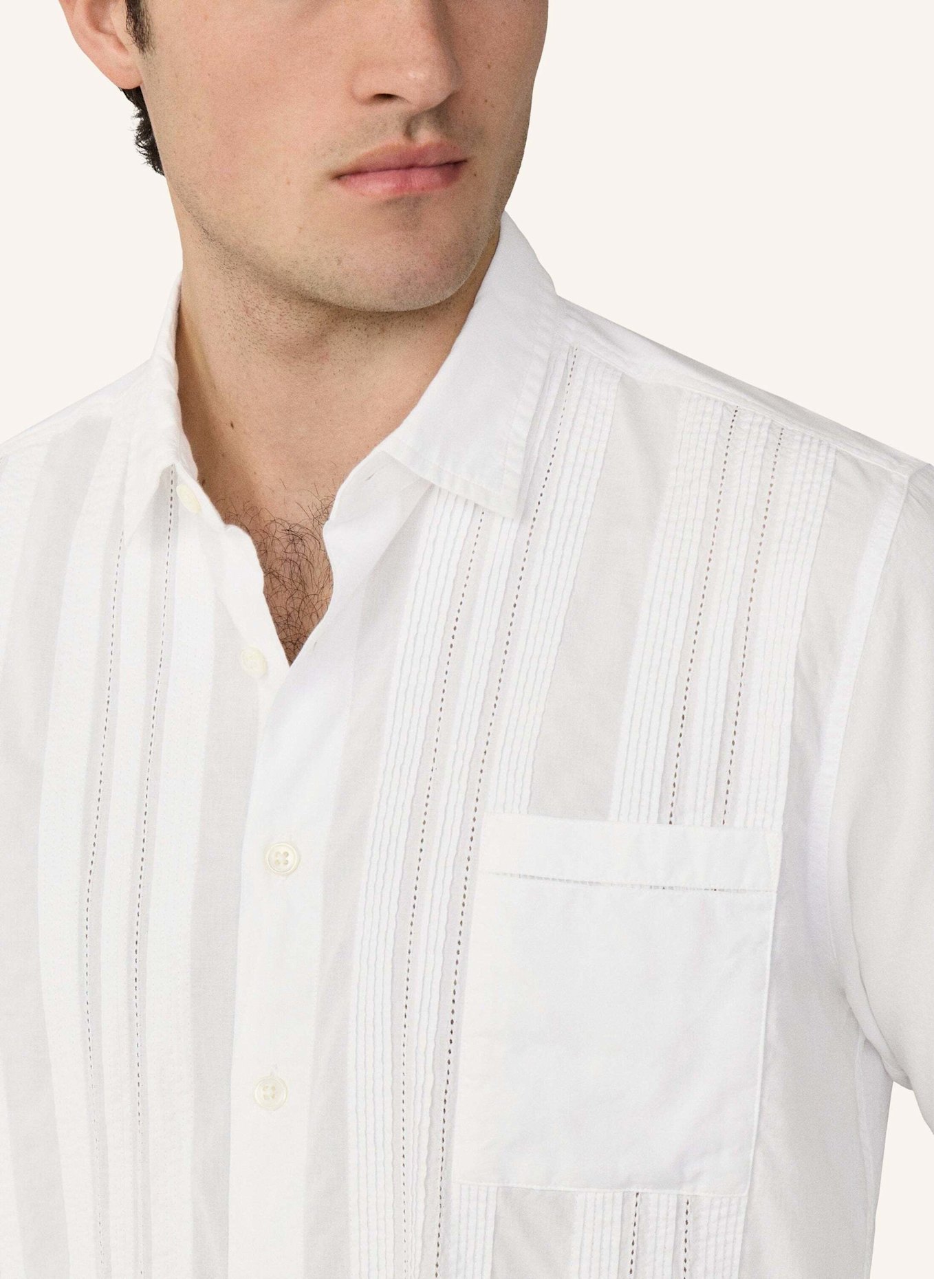 HACKETT LONDON Freizeithemd POPLIN CRUISE LS: WEISS