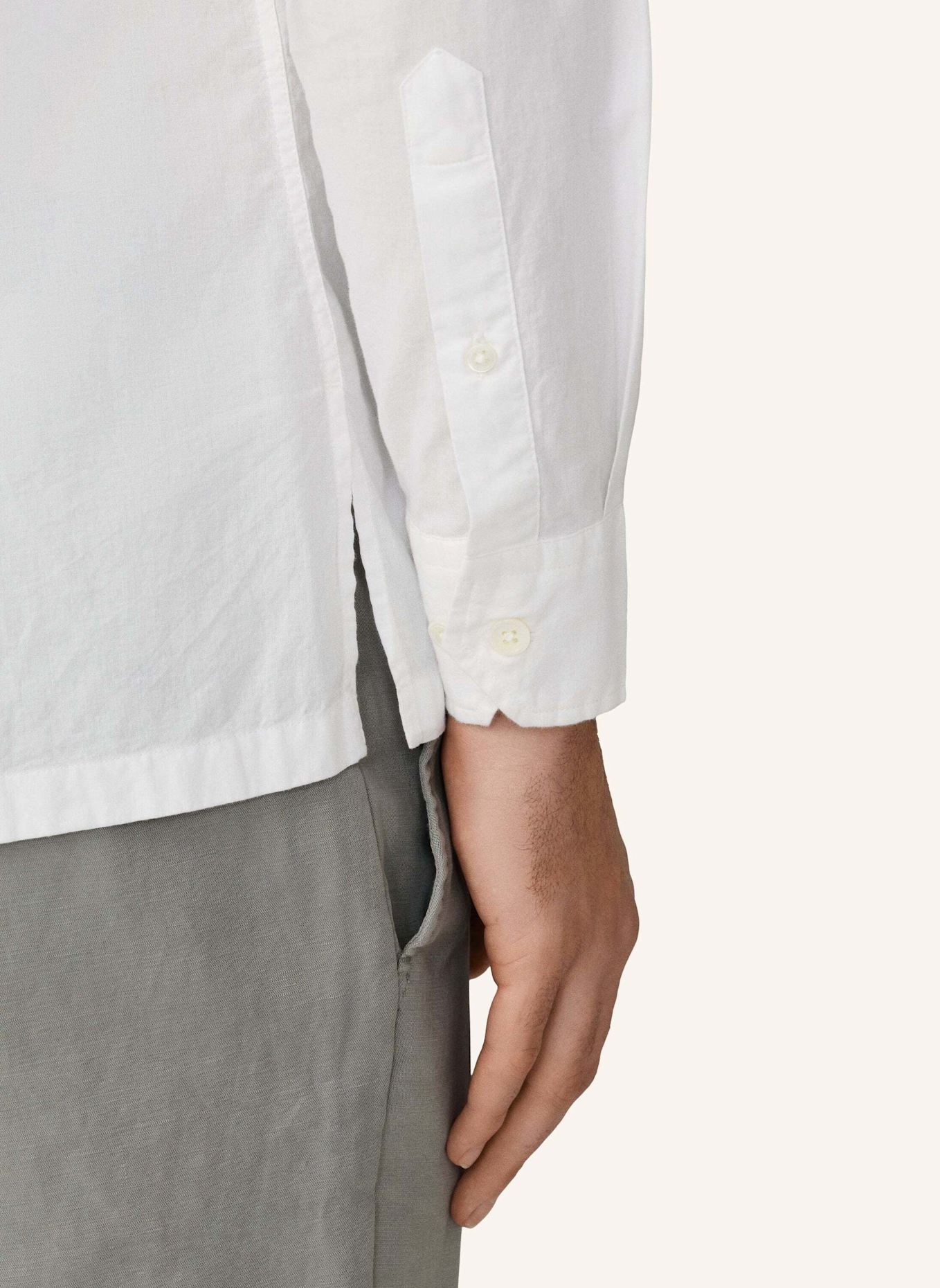 HACKETT LONDON Freizeithemd POPLIN CRUISE LS: WEISS