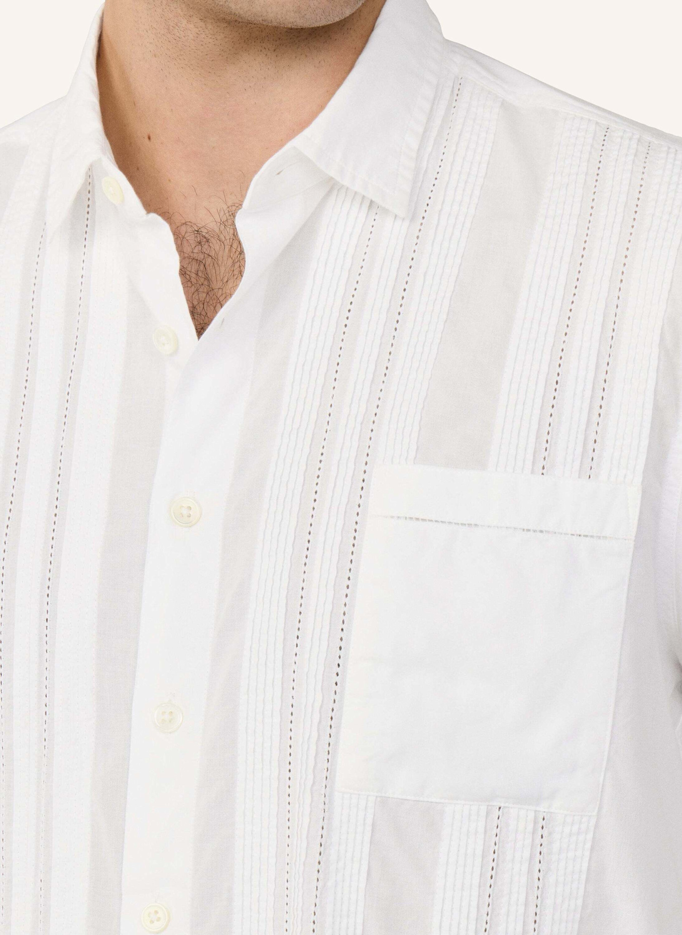 HACKETT LONDON Freizeithemd POPLIN CRUISE LS: WEISS