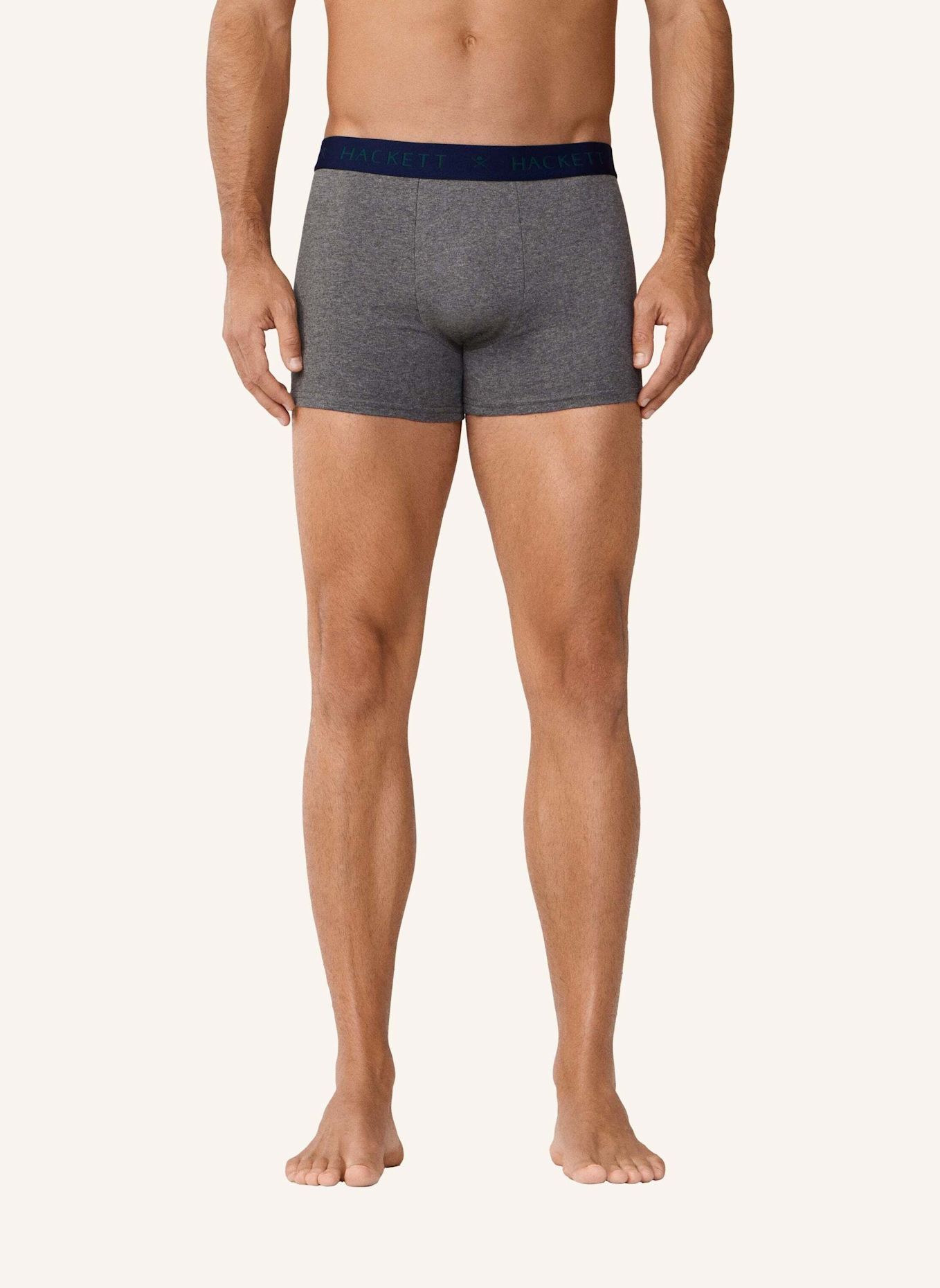 HACKETT LONDON Boxershort SOLID TK 3P: SCHWARZ