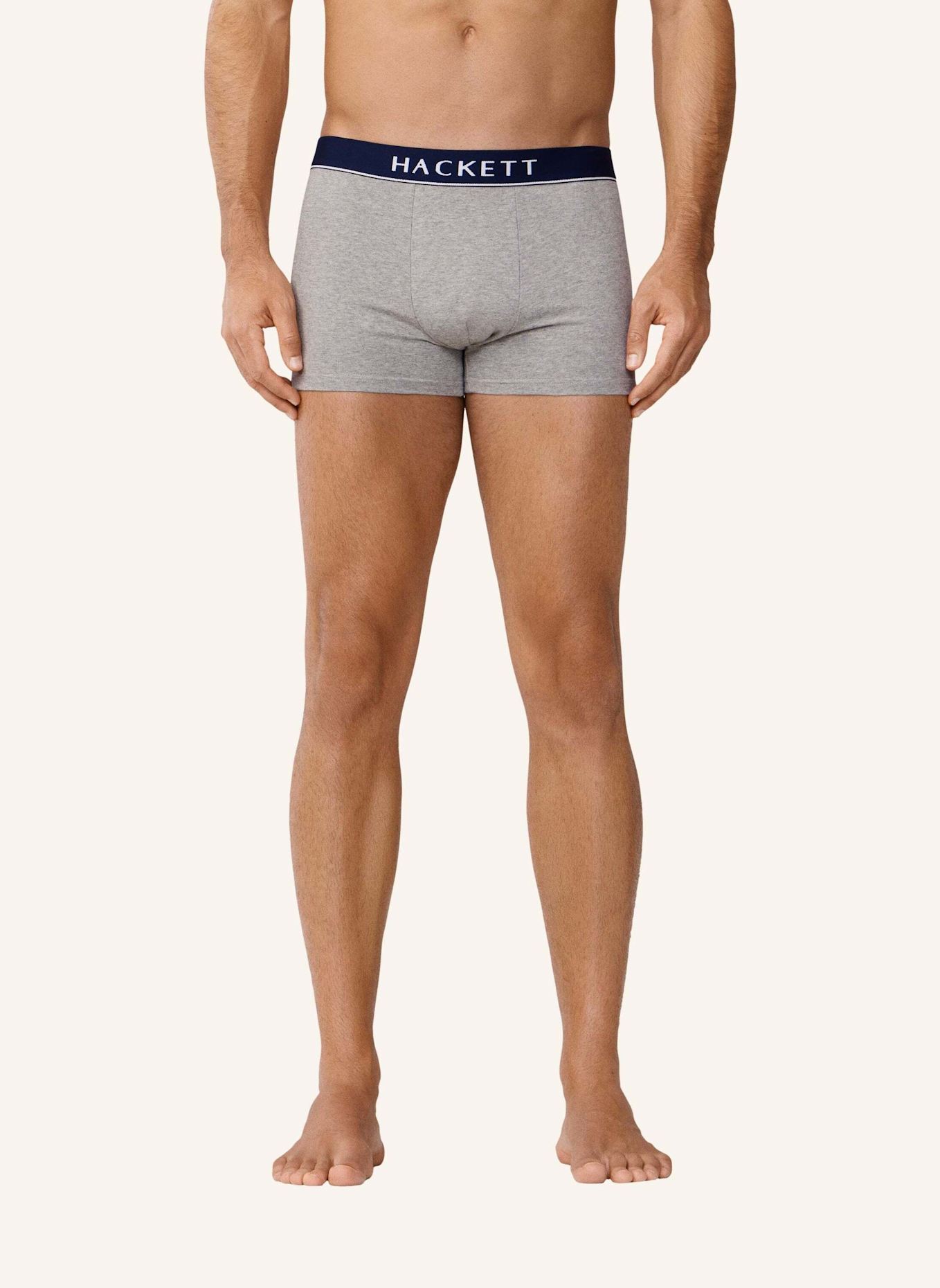HACKETT LONDON Boxershort CORE COLOUR TK 3P: HELLGRAU
