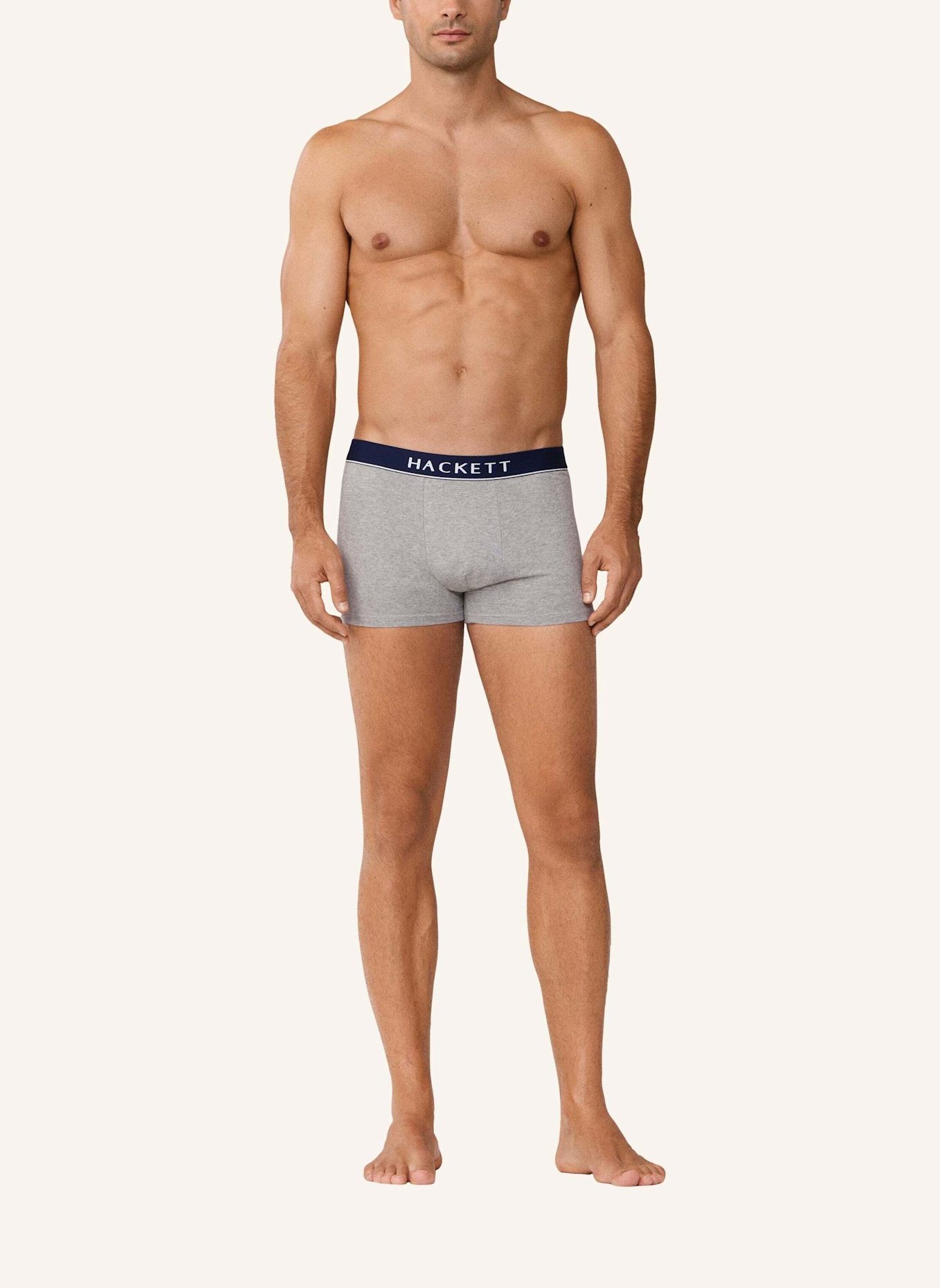 HACKETT LONDON Boxershort CORE COLOUR TK 3P: HELLGRAU