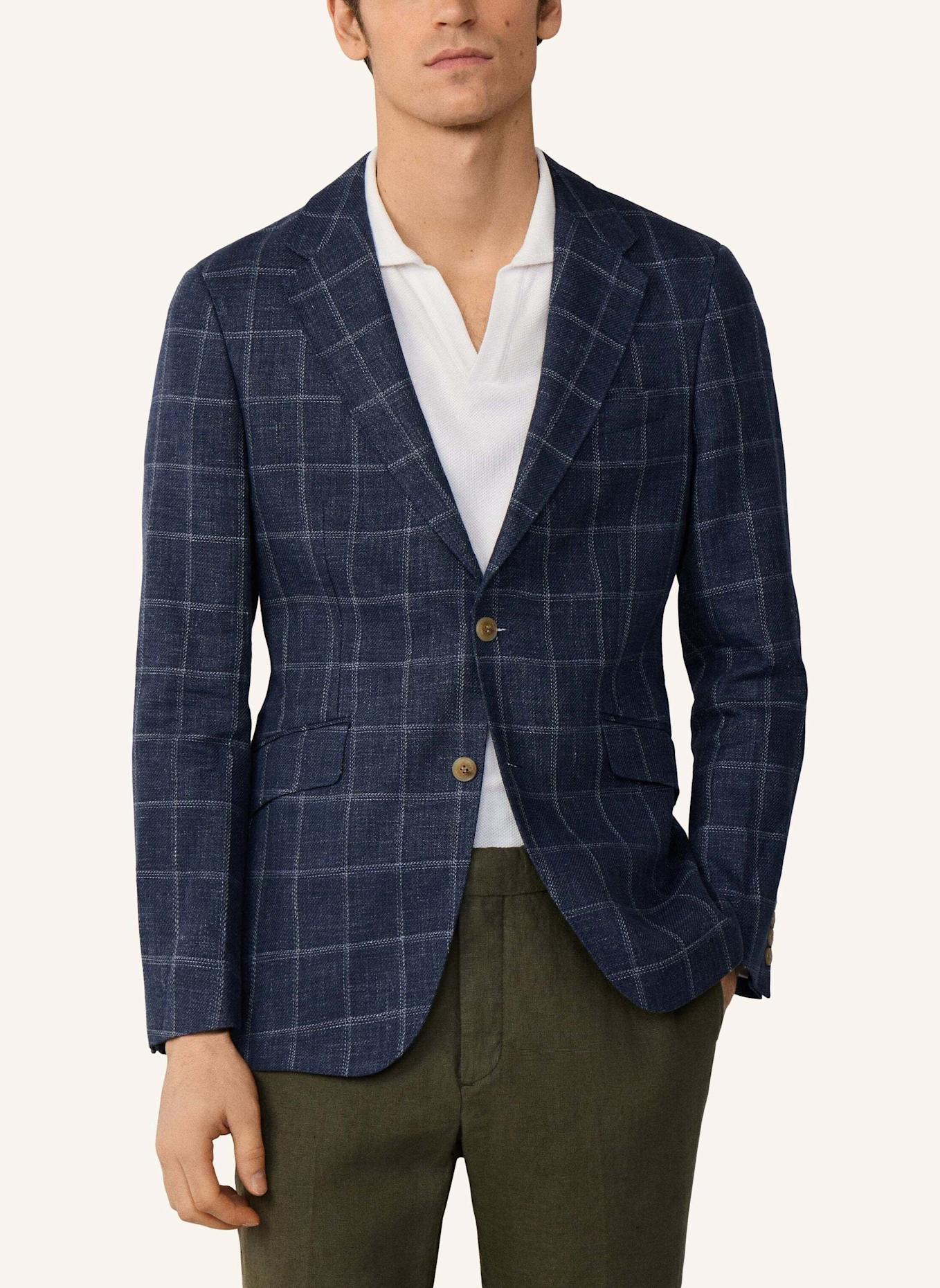 HACKETT LONDON Sakko LINEN COT FANCY WPANE: BLAU