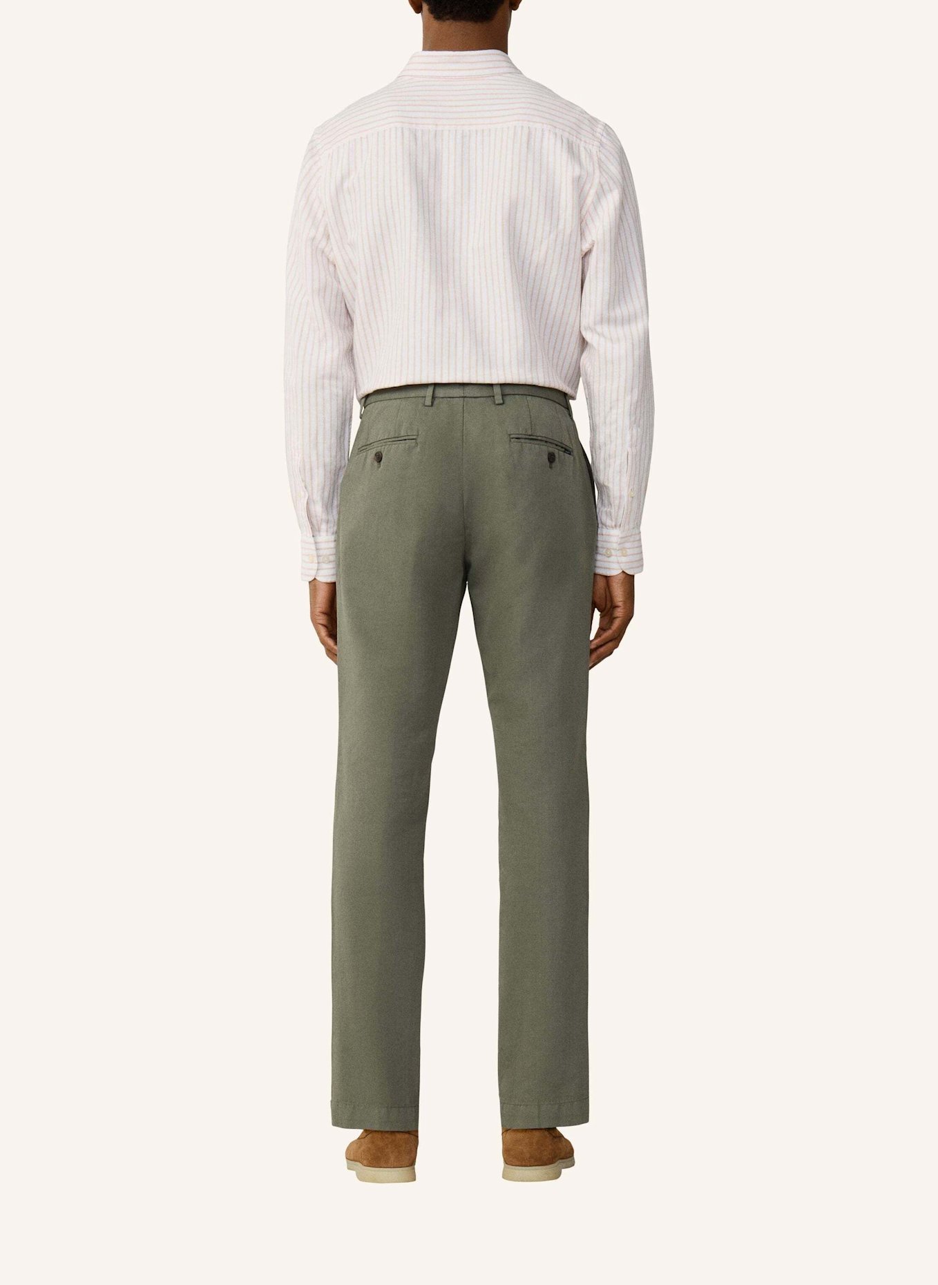 HACKETT LONDON Chino COTTON LINEN CHINO: GRÜN