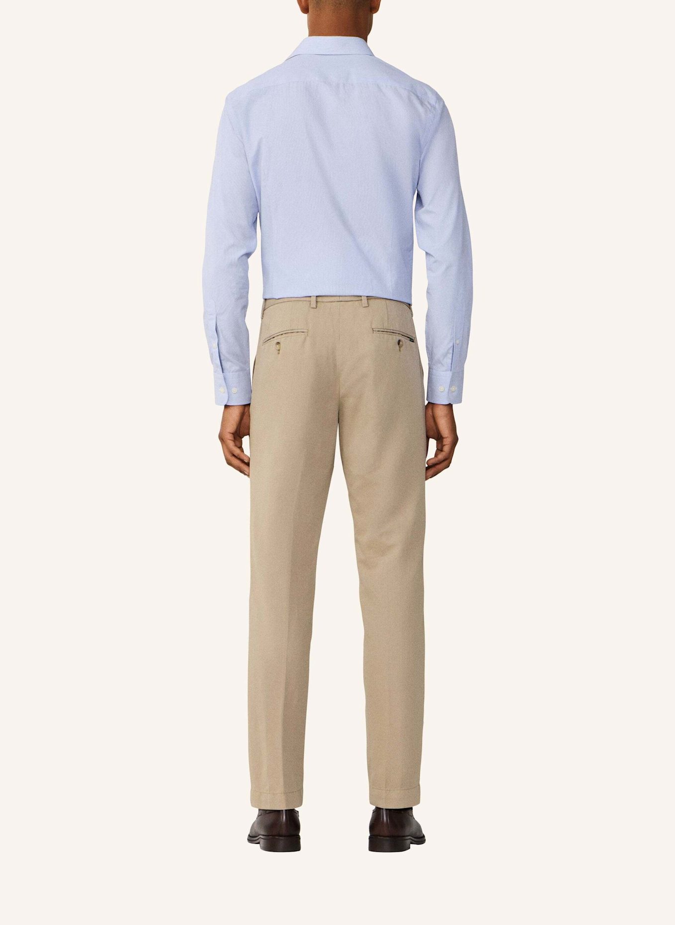 HACKETT LONDON Chino COTTON LINEN CHINO: BEIGE