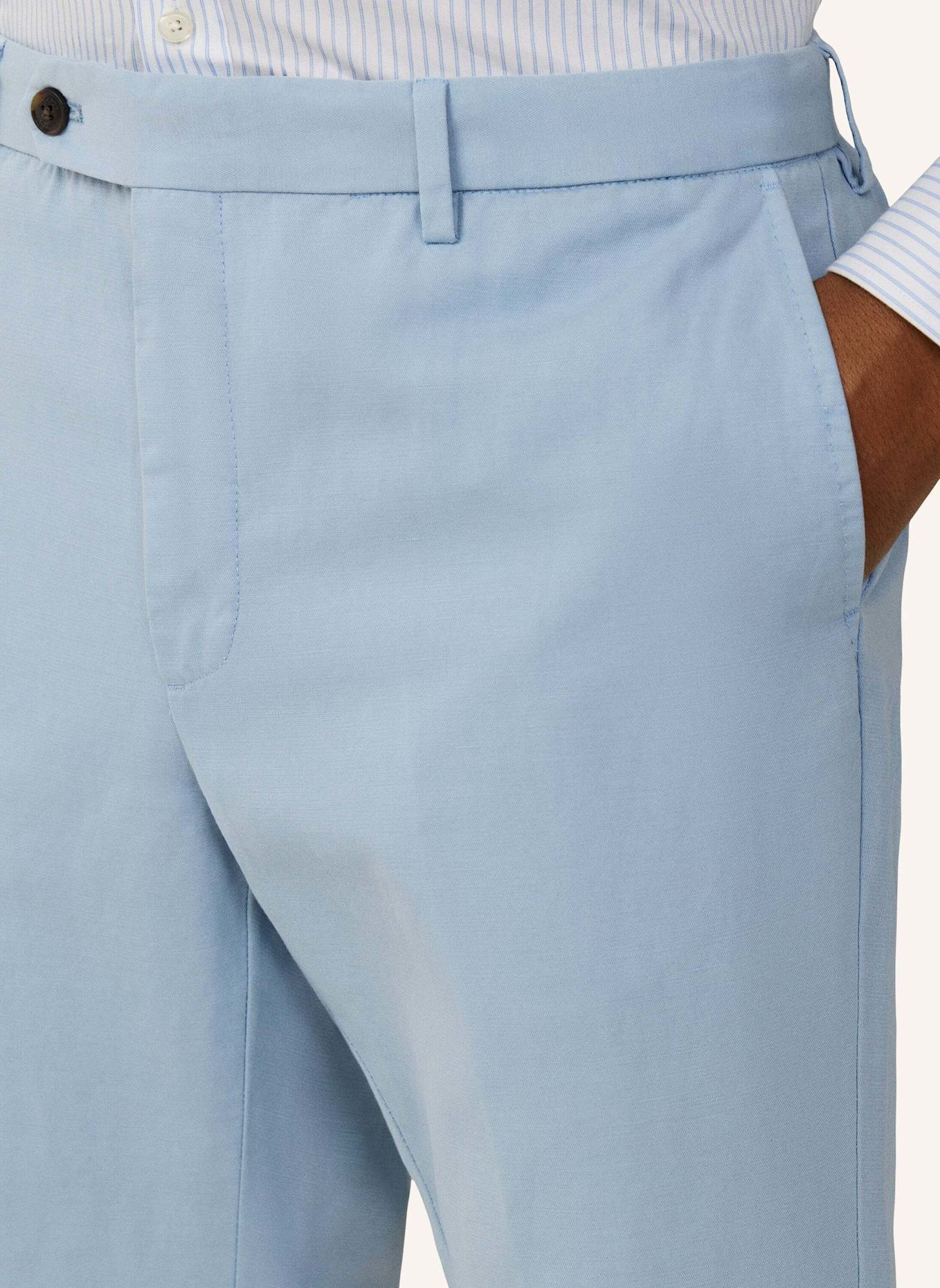 HACKETT LONDON Chino COTTON LINEN CHINO: BLAU