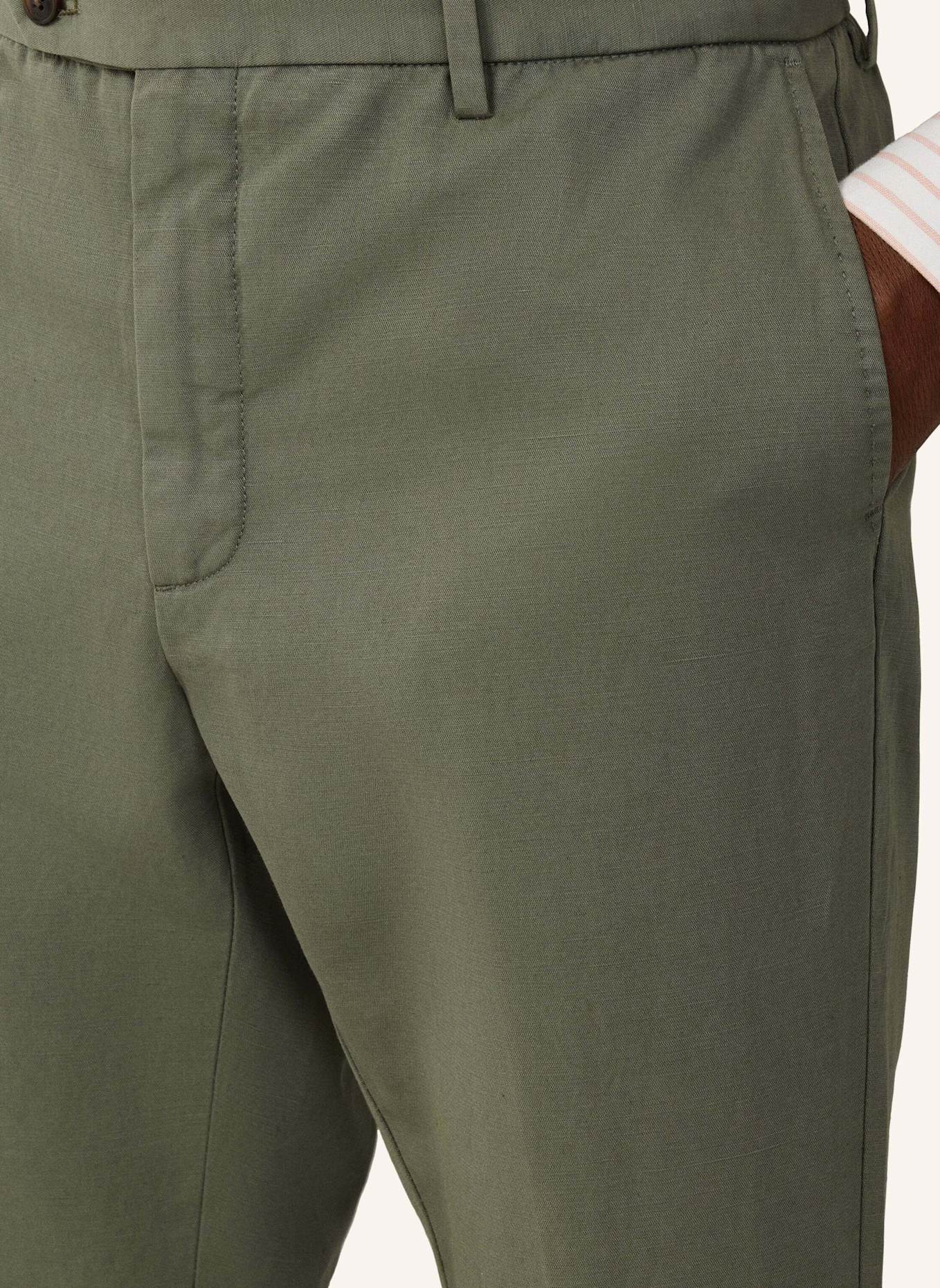 HACKETT LONDON Chino COTTON LINEN CHINO: GRÜN