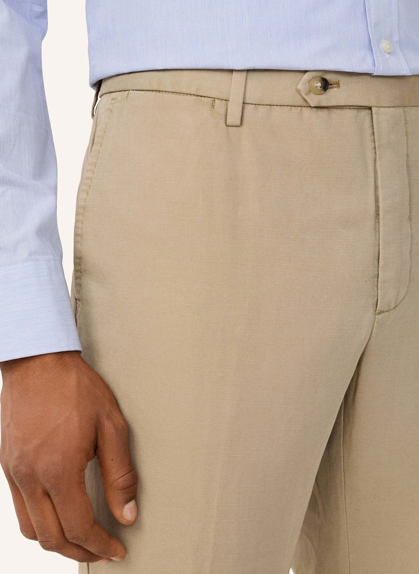 HACKETT LONDON Chino COTTON LINEN CHINO: BEIGE
