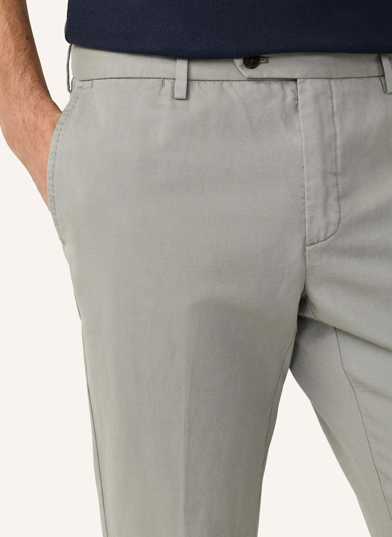 HACKETT LONDON Chino COTTON LINEN CHINO: GRAU