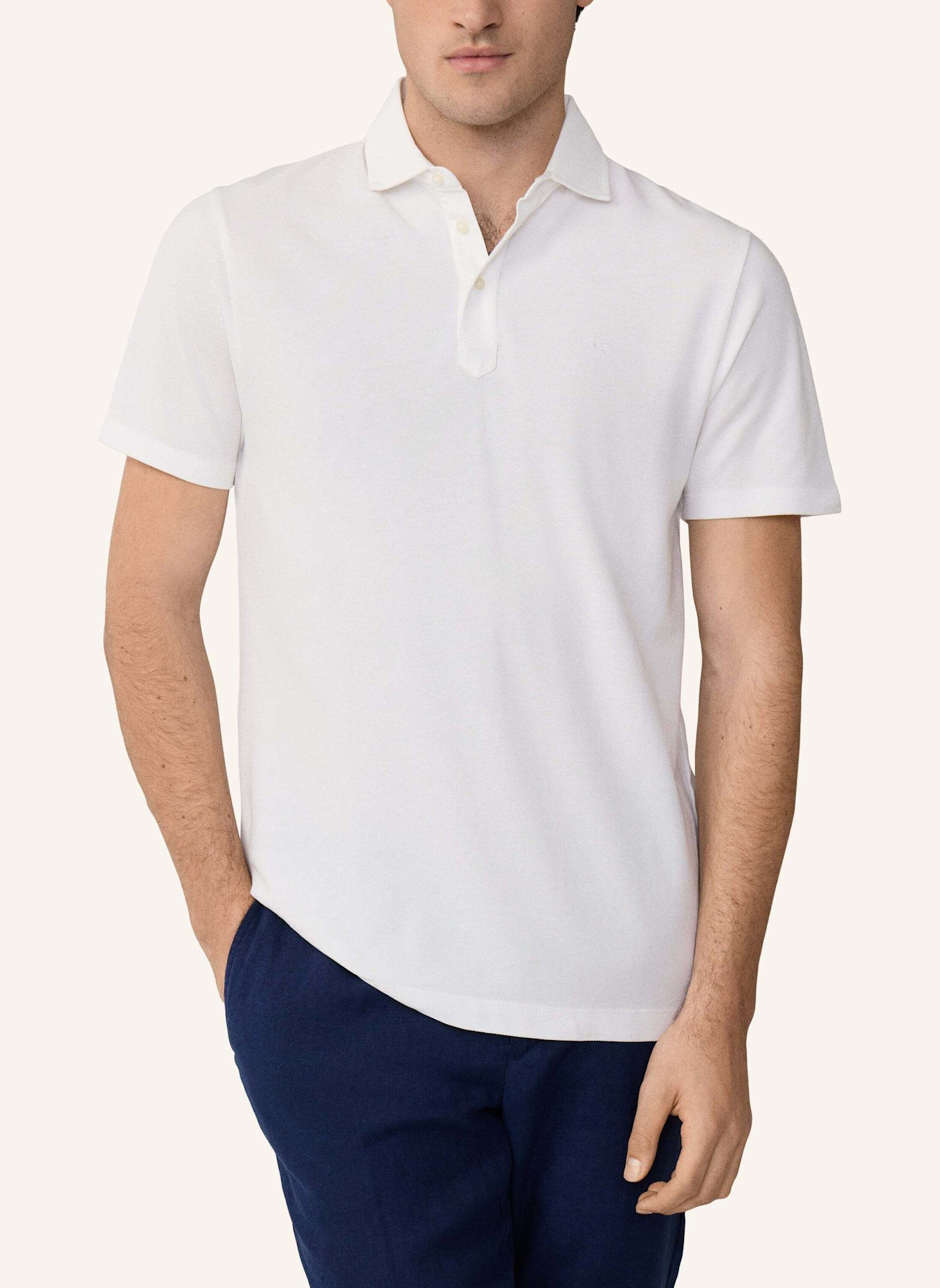 HACKETT LONDON Poloshirt GMD PIQUE SS: WEISS