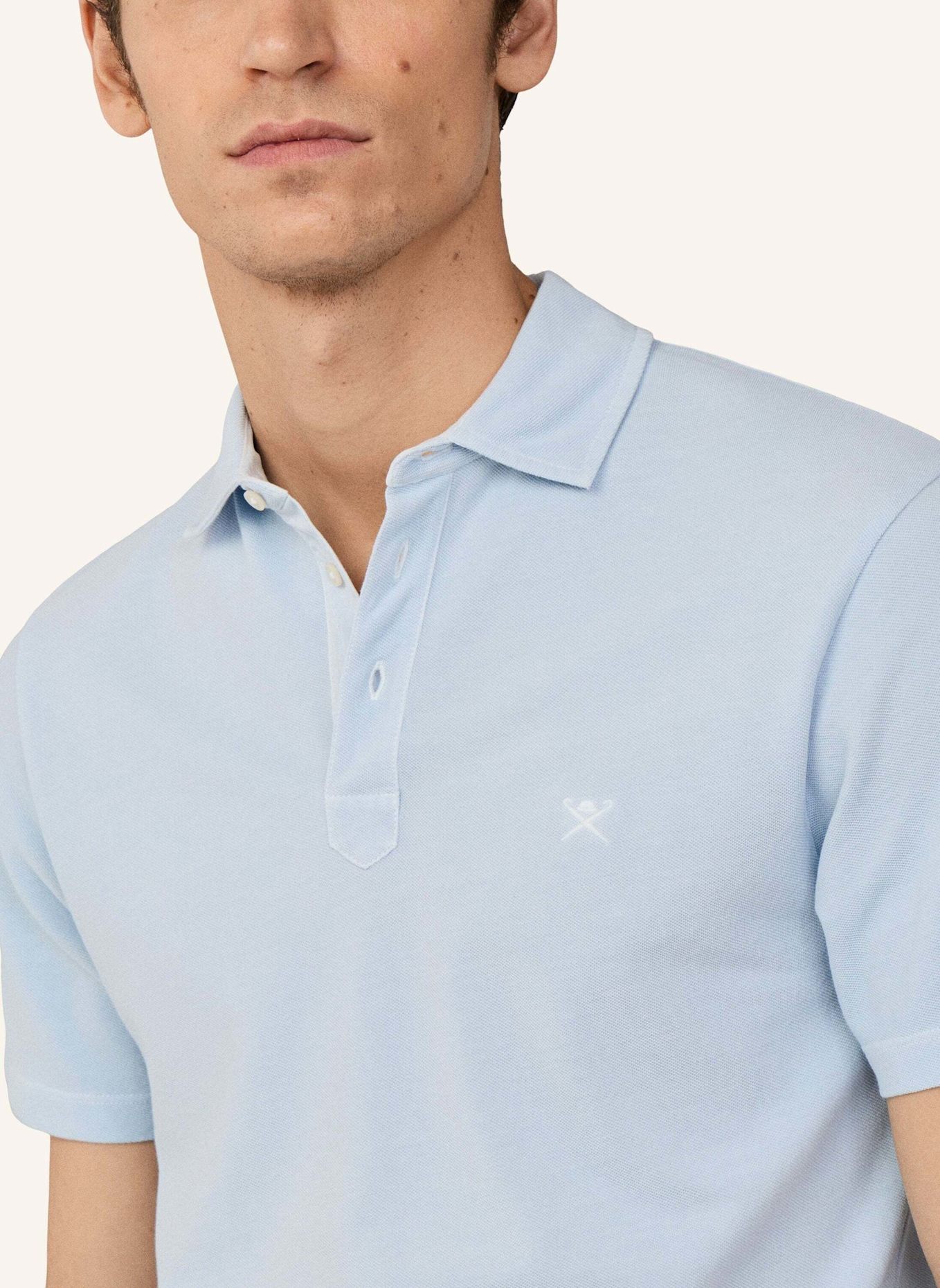 HACKETT LONDON Poloshirt GMD PIQUE SS: HELLBLAU
