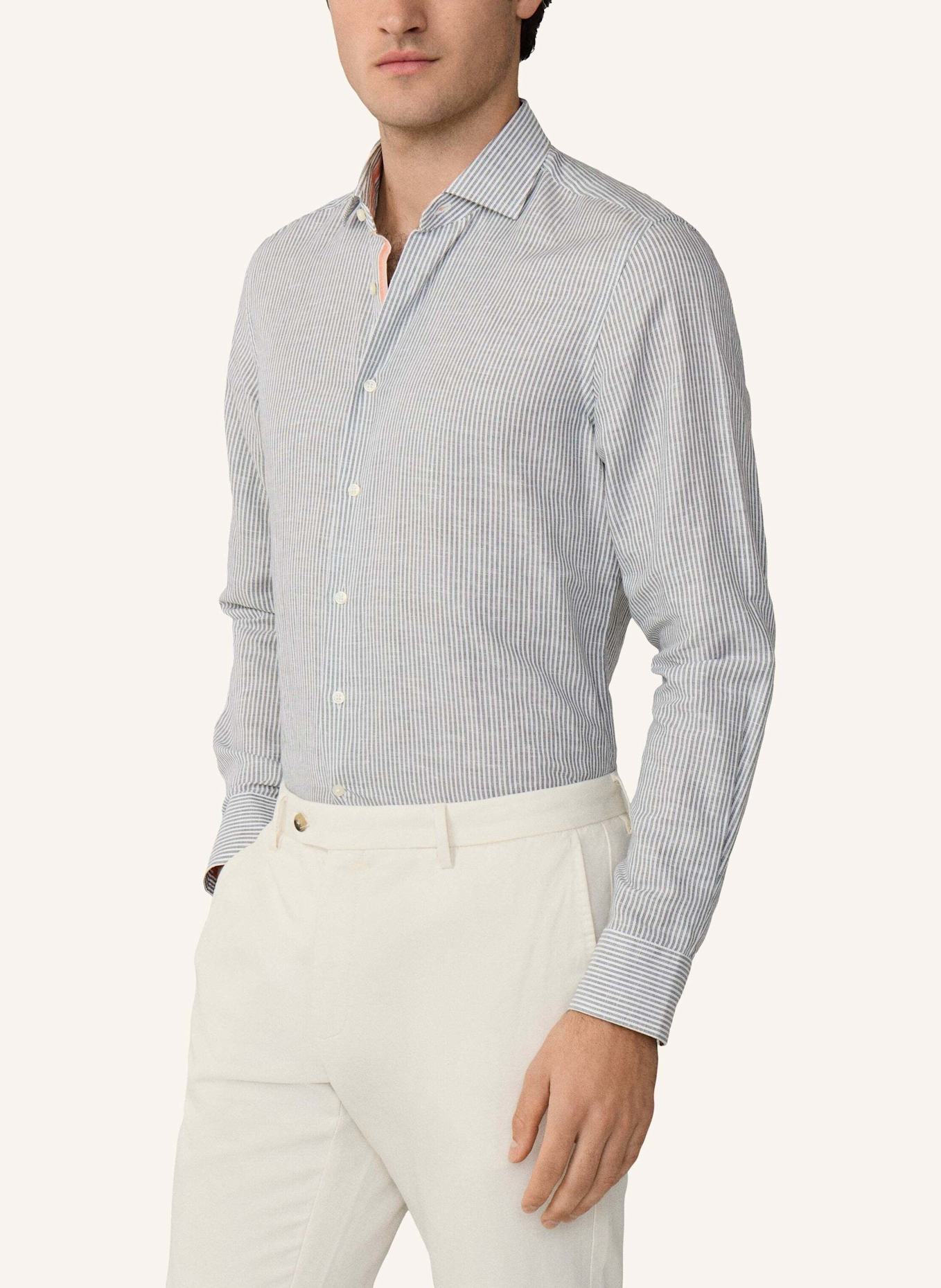 HACKETT LONDON Freizeithemd BENGAL COT LIN ENG STR: GRÜN