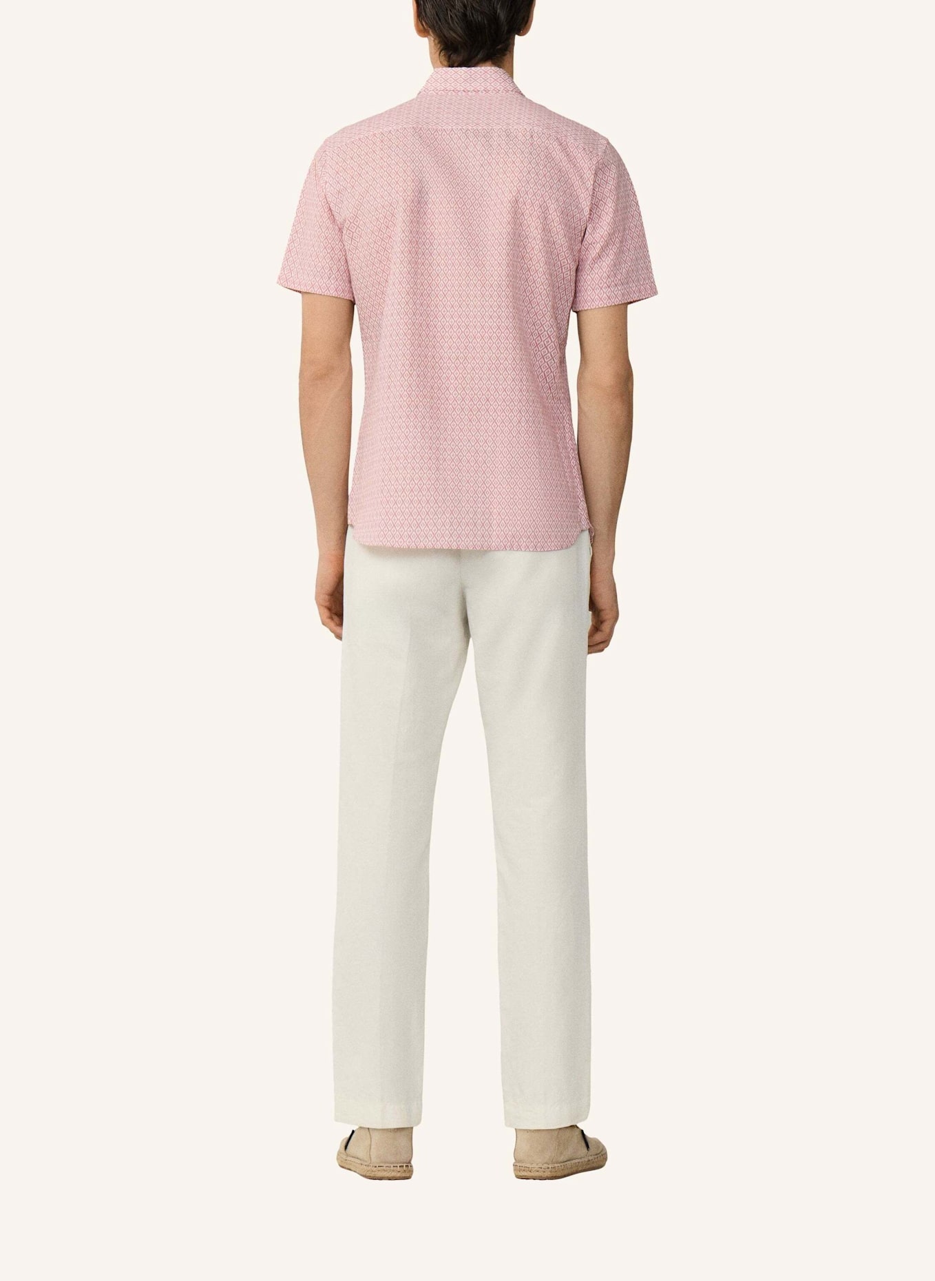 HACKETT LONDON Freizeithemd CLAY PRINT SS: ROT