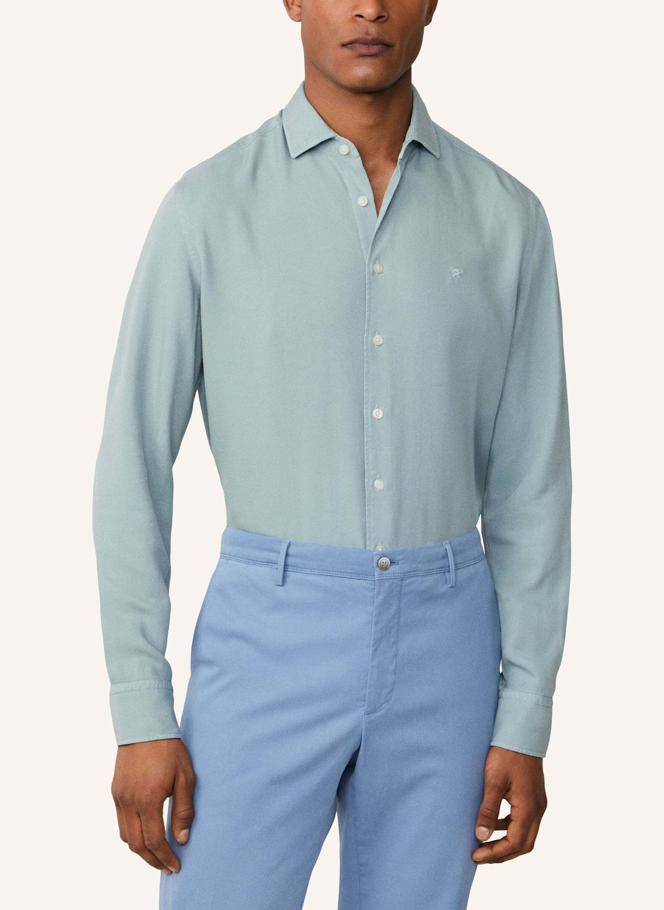 HACKETT LONDON Freizeithemd GMD TEXTURE: BLAU