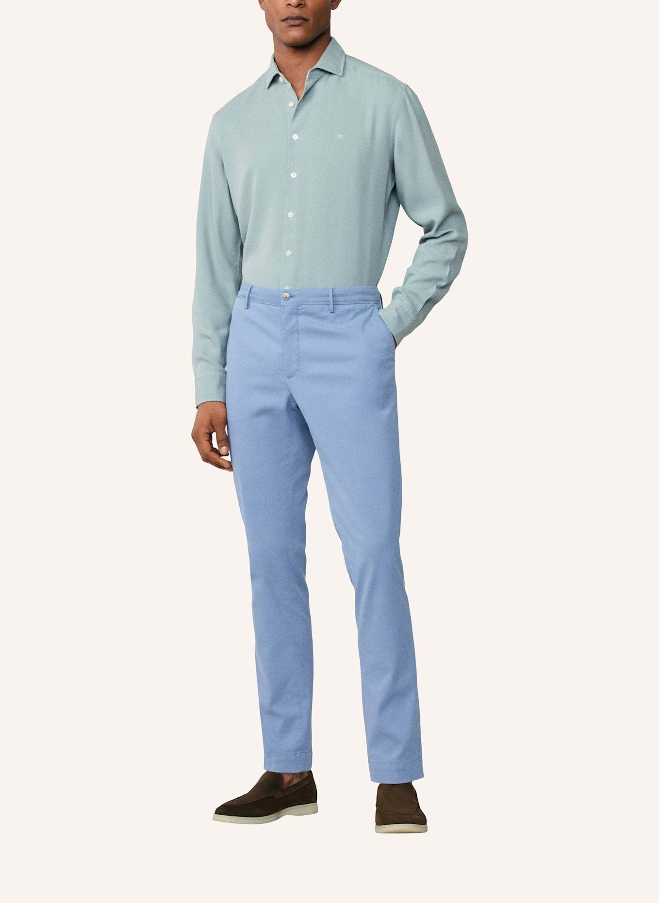 HACKETT LONDON Freizeithemd GMD TEXTURE: BLAU