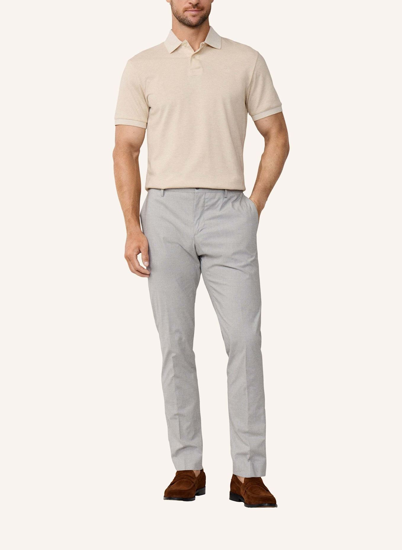 HACKETT LONDON Chino LATINO GINGHAM TRS: GRAU