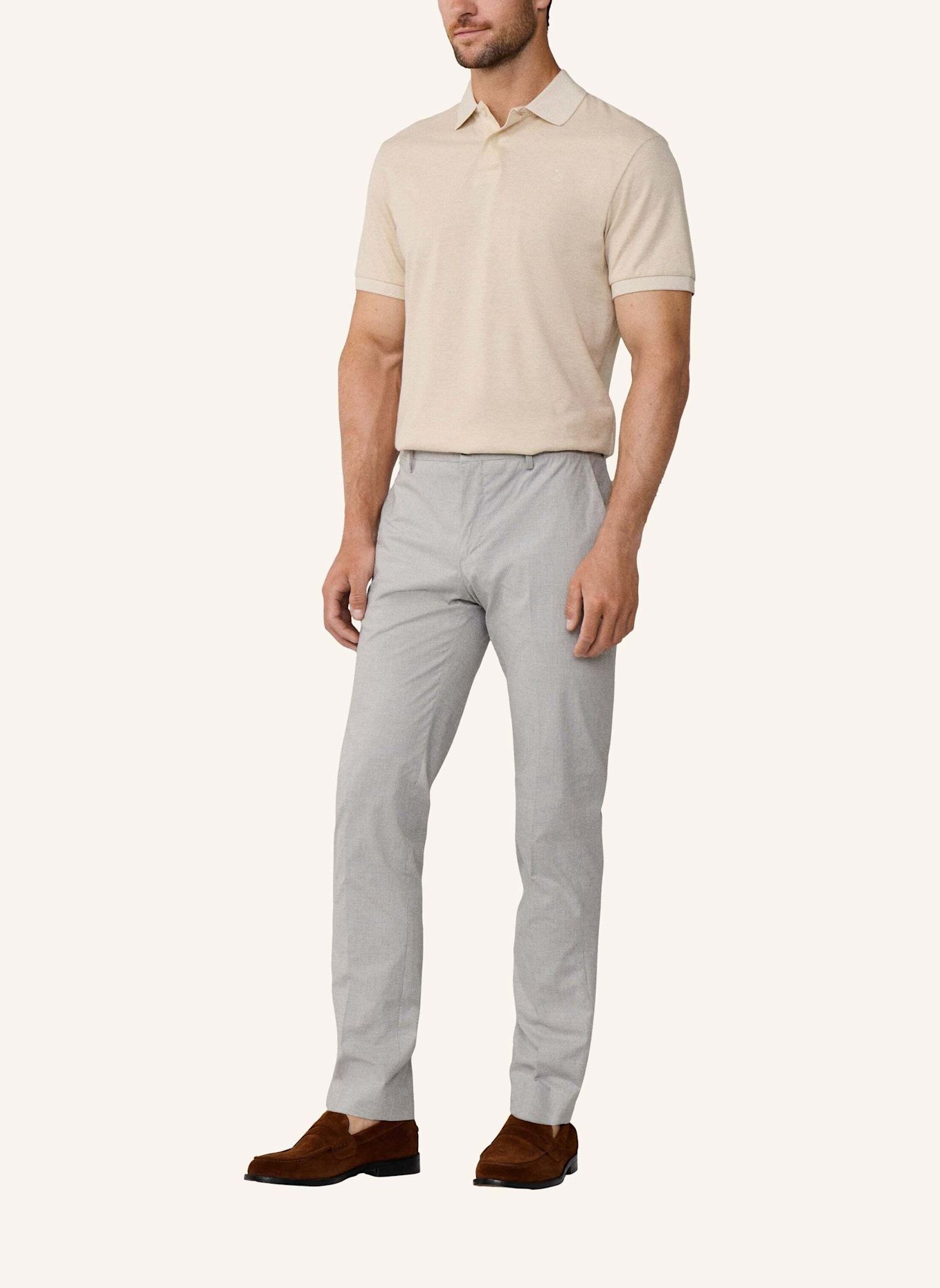 HACKETT LONDON Chino LATINO GINGHAM TRS: GRAU