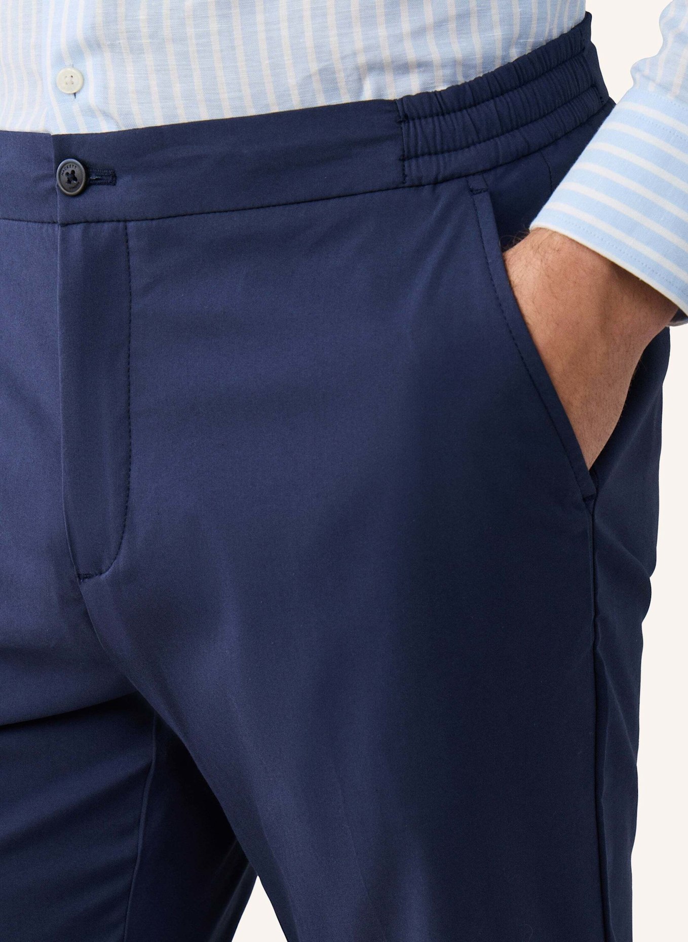 HACKETT LONDON Chino LIGHT COMFORT DCORD: BLAU