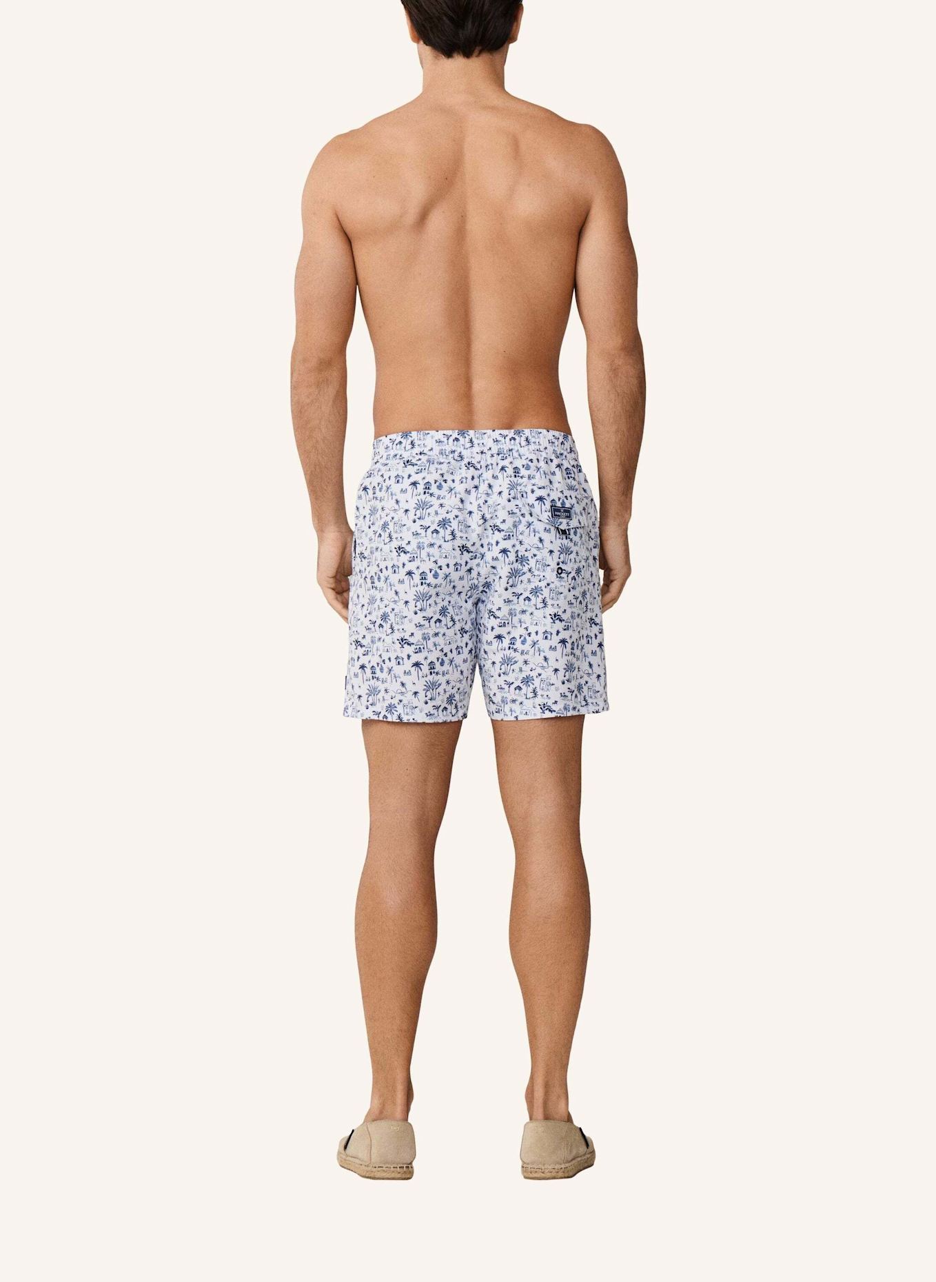 HACKETT LONDON Badeshorts ISLAND: WEISS