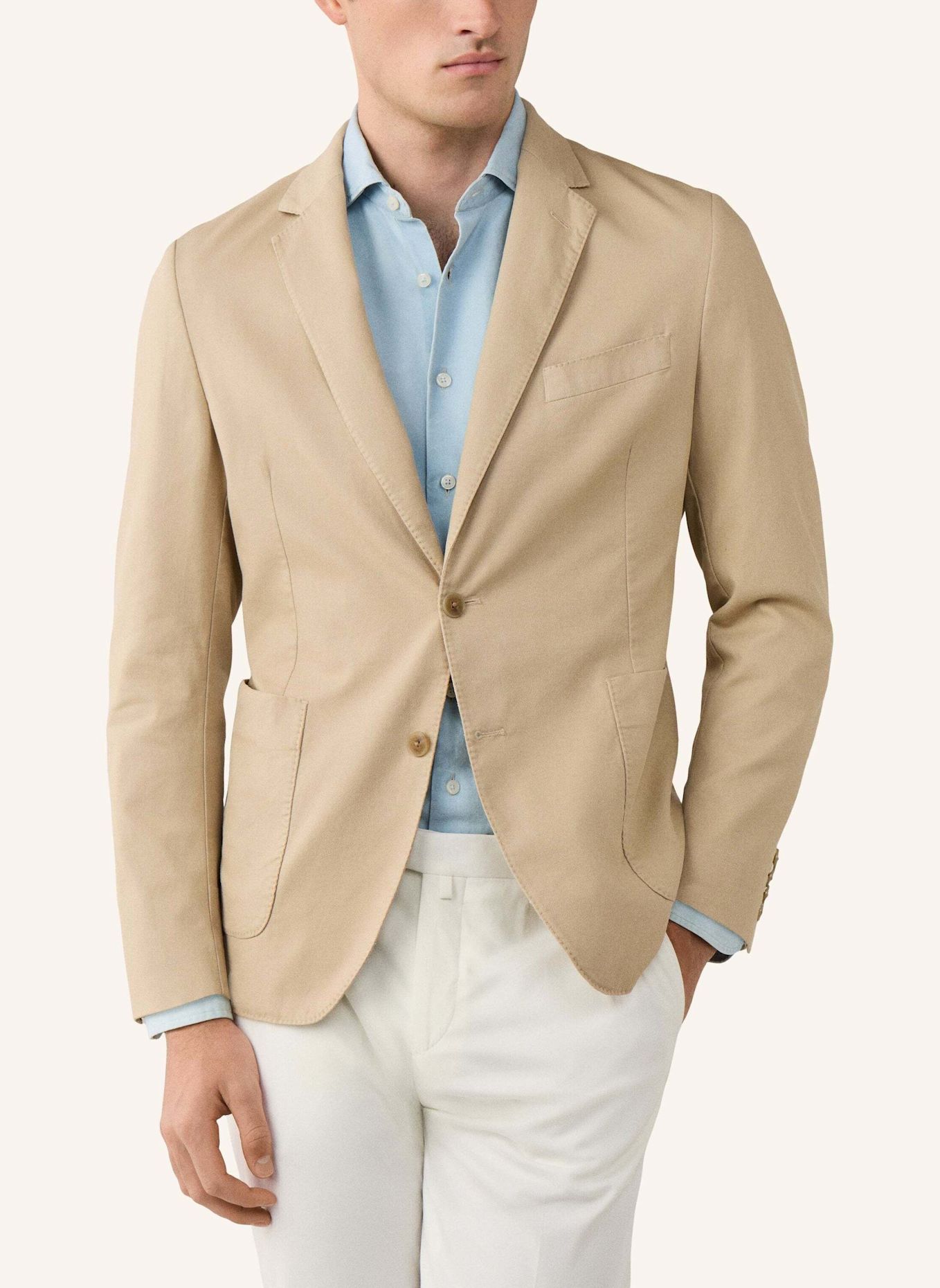 HACKETT LONDON Sakko GMD LW TEXTURE CC: BEIGE