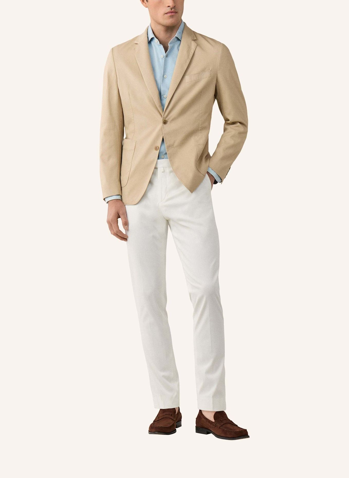 HACKETT LONDON Sakko GMD LW TEXTURE CC: BEIGE