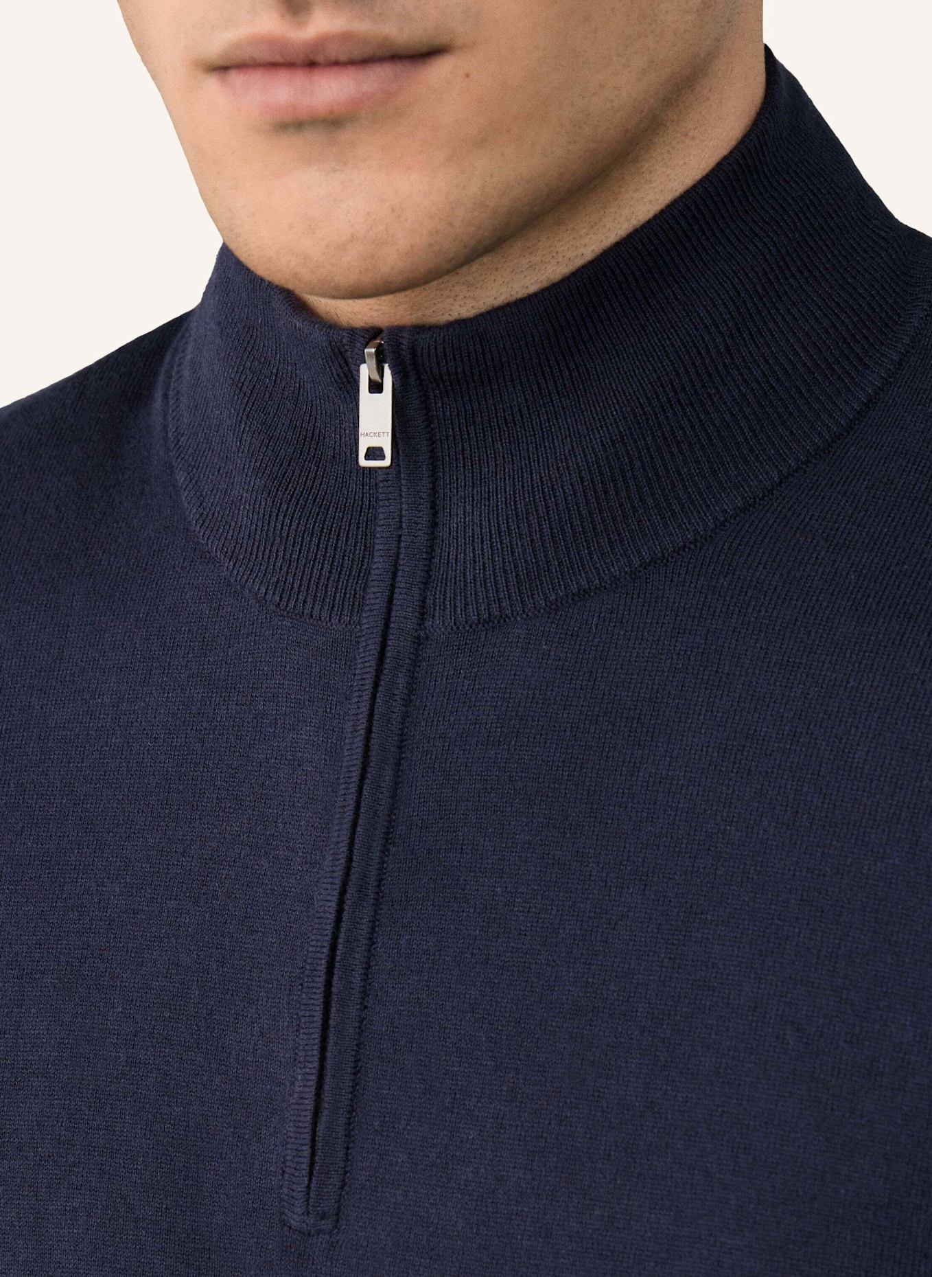 HACKETT LONDON Pullover COTTON CASH HZIP: BLAU