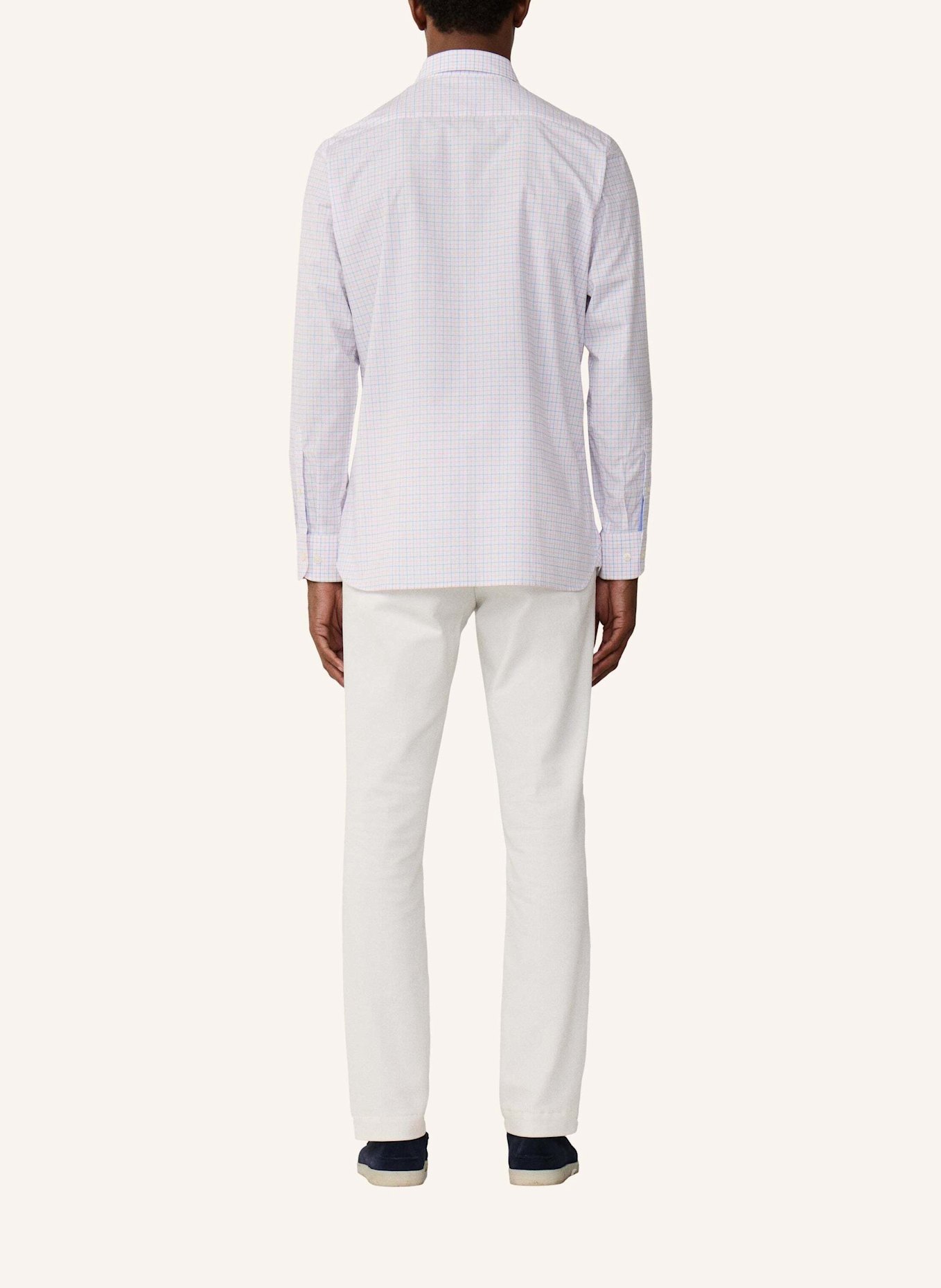 HACKETT LONDON Freizeithemd POPLIN TATTERSALL: HELLROSA