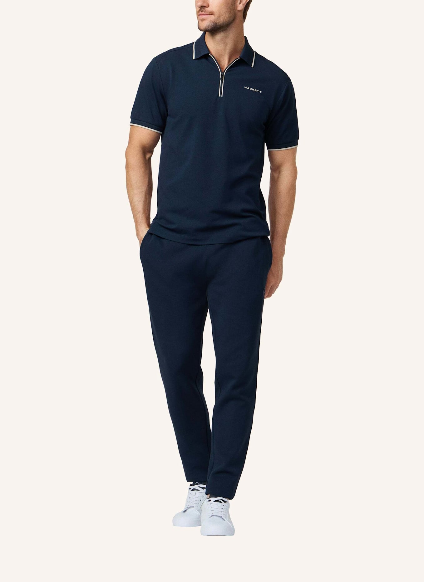HACKETT LONDON Poloshirt HS CITY HZ POLO: DUNKELBLAU