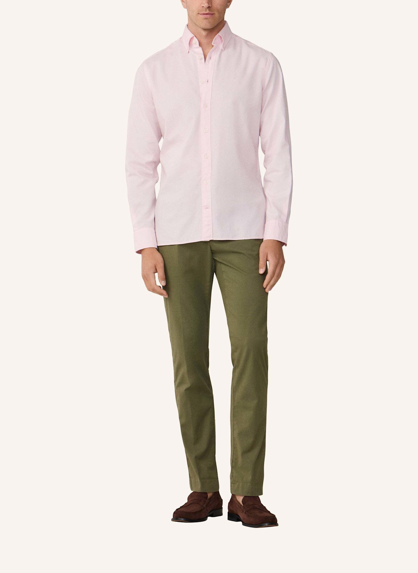 HACKETT LONDON Sweatshirt ESS GMT DYED OXFORD: ROSA