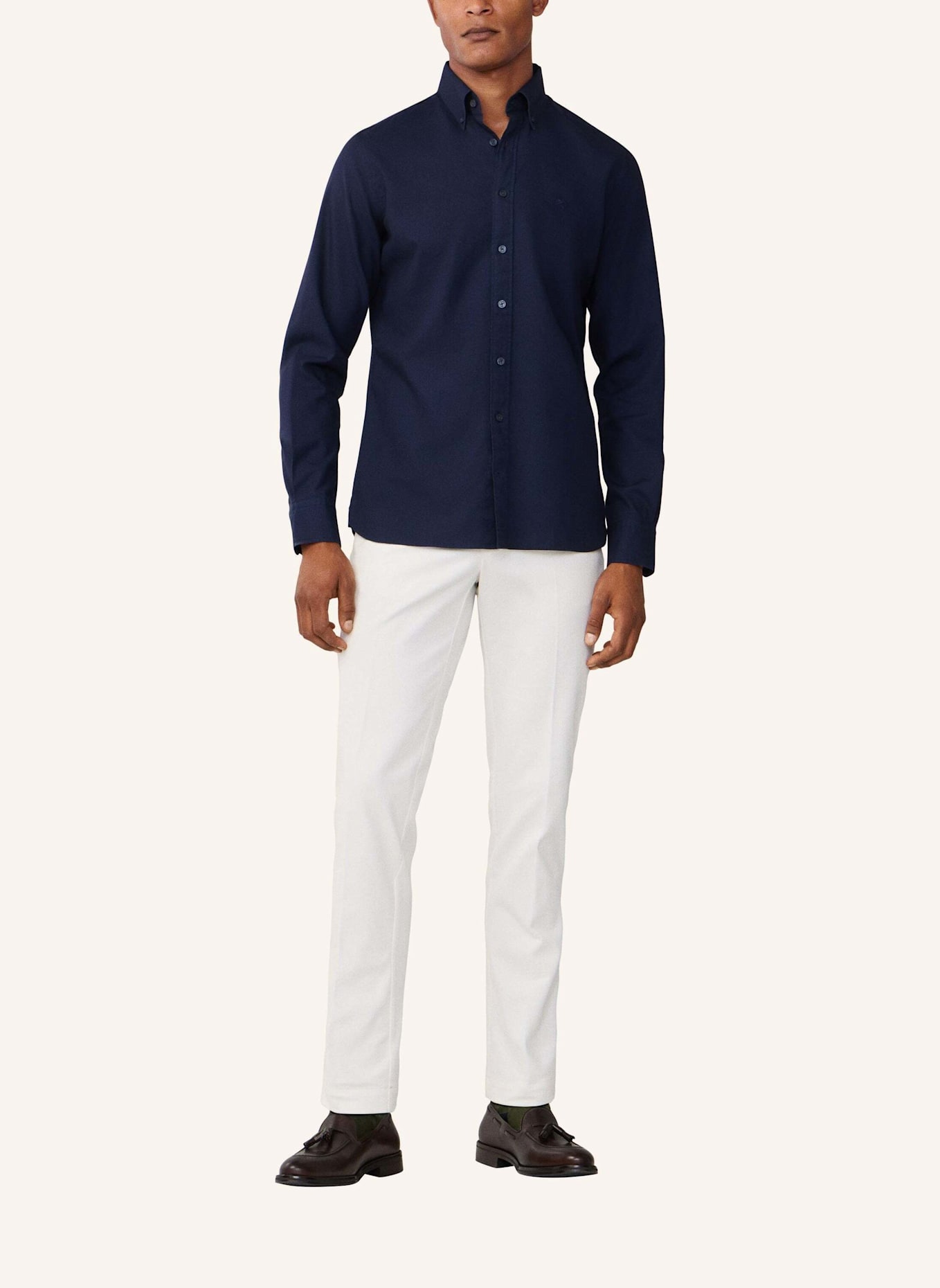 HACKETT LONDON Sweatshirt ESS GMT DYED OXFORD: BLAU