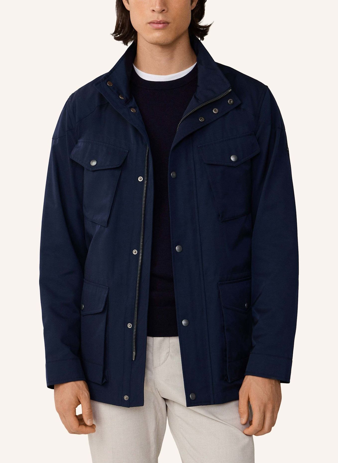 HACKETT LONDON Fieldjacket UNLINED VELOSPEED: BLAU