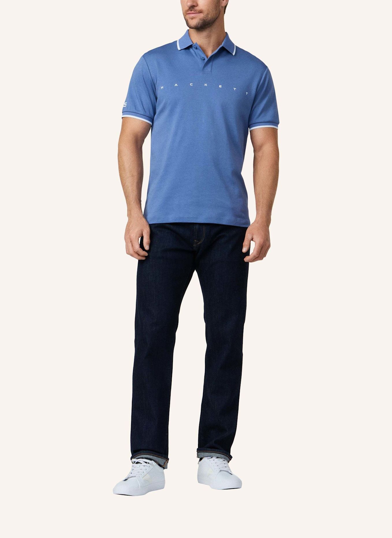 HACKETT LONDON Poloshirt HS ESSENTIAL POLO: BLAU