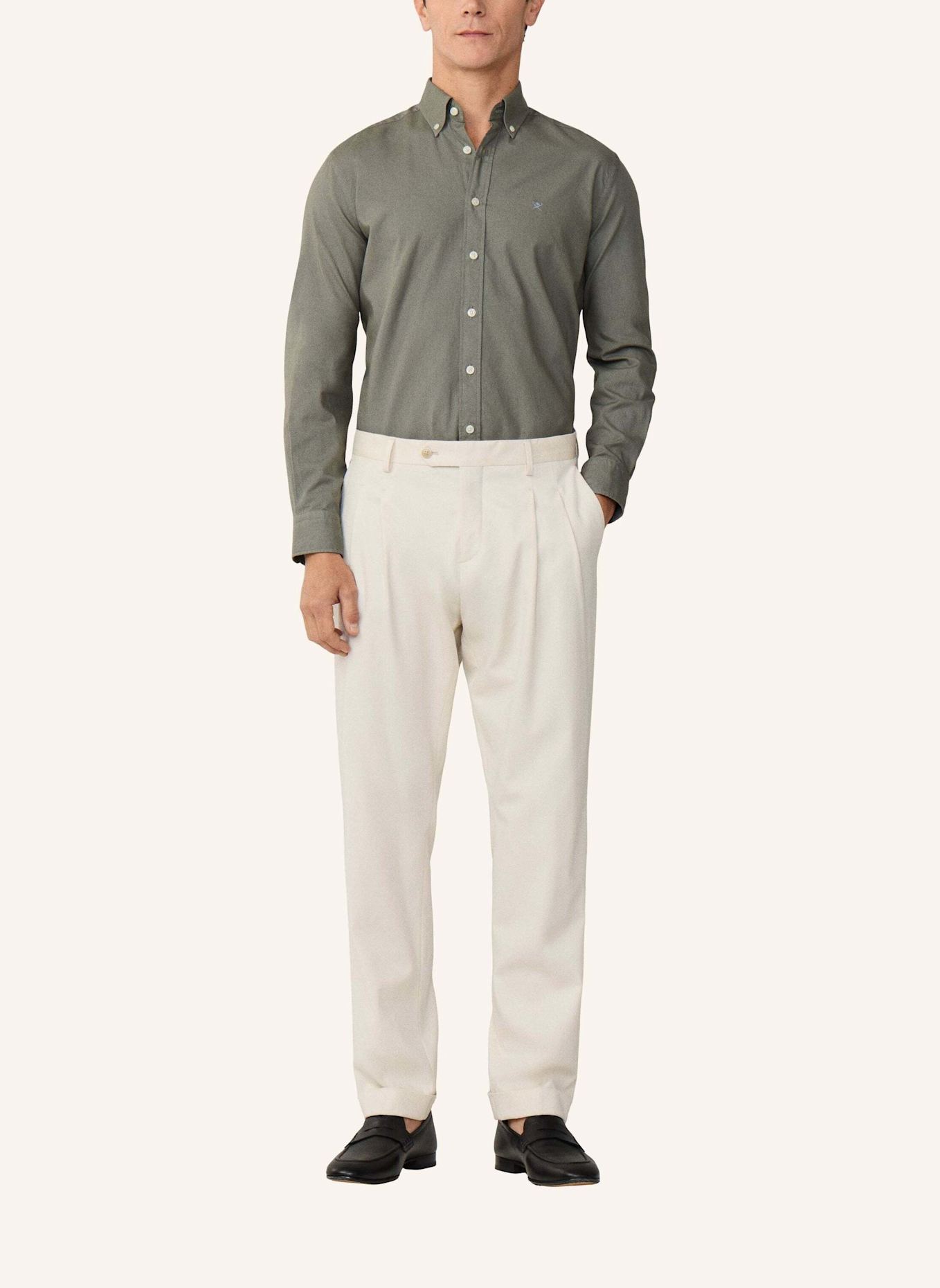 HACKETT LONDON Sweatshirt ESS GMT DYED OXFORD: GRÜN