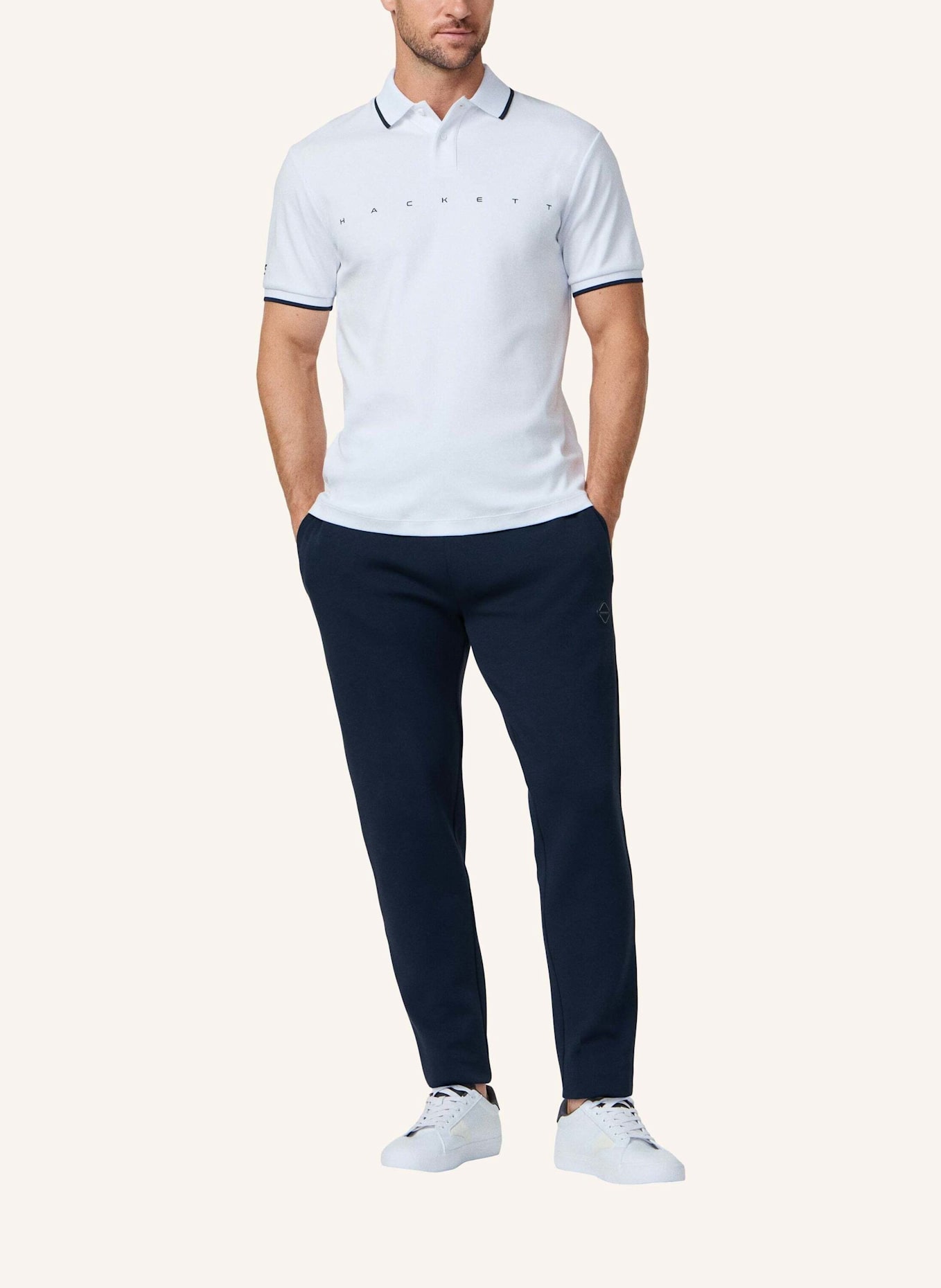 HACKETT LONDON Poloshirt HS ESSENTIAL POLO: WEISS
