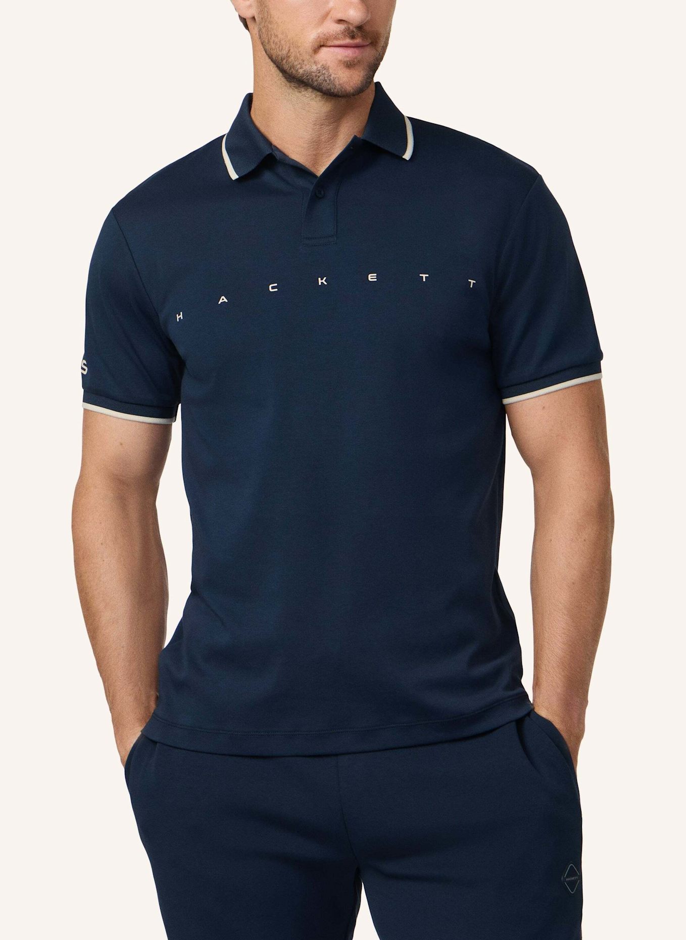 HACKETT LONDON Poloshirt HS ESSENTIAL POLO: DUNKELBLAU