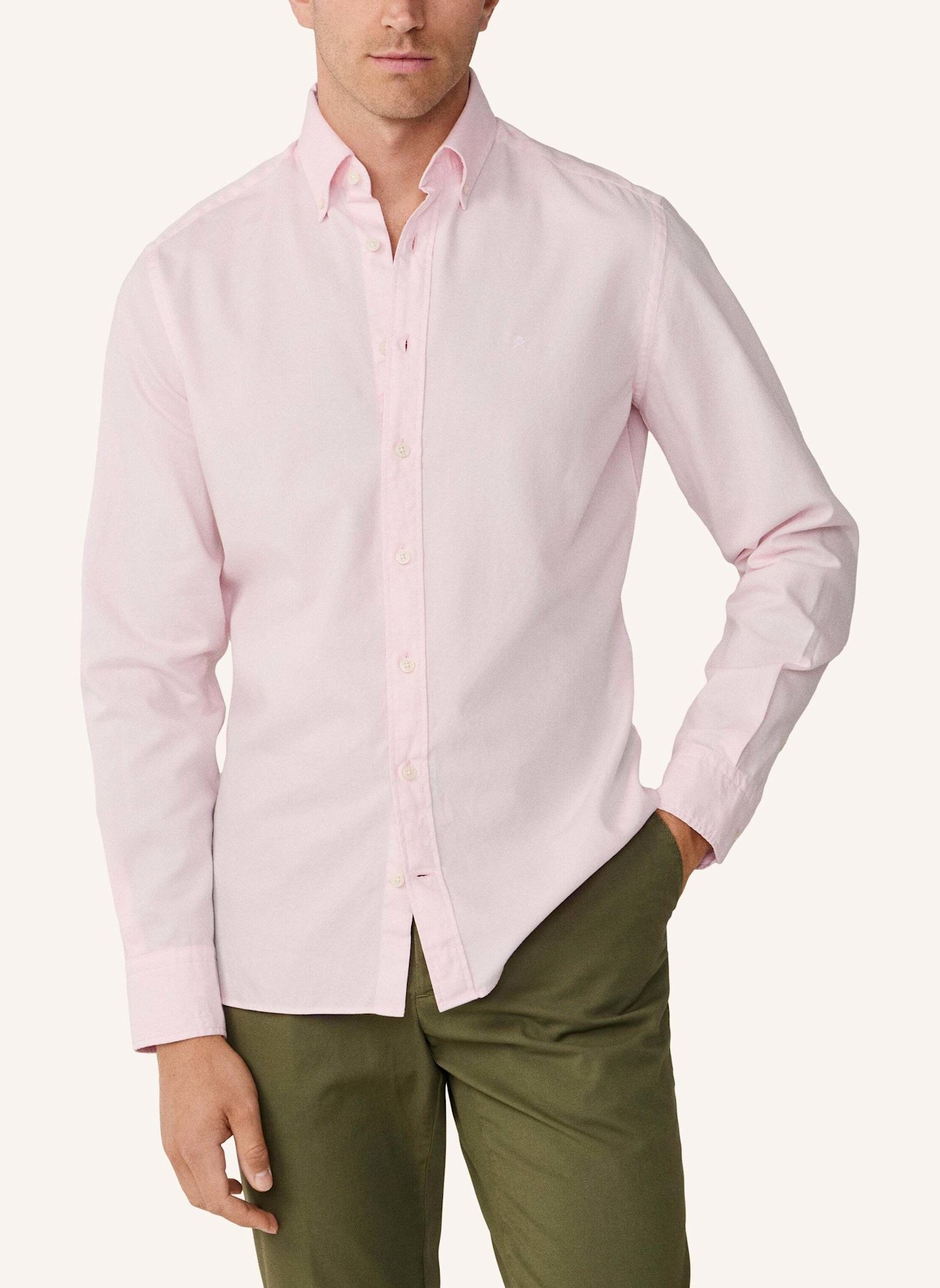 HACKETT LONDON Sweatshirt ESS GMT DYED OXFORD: ROSA
