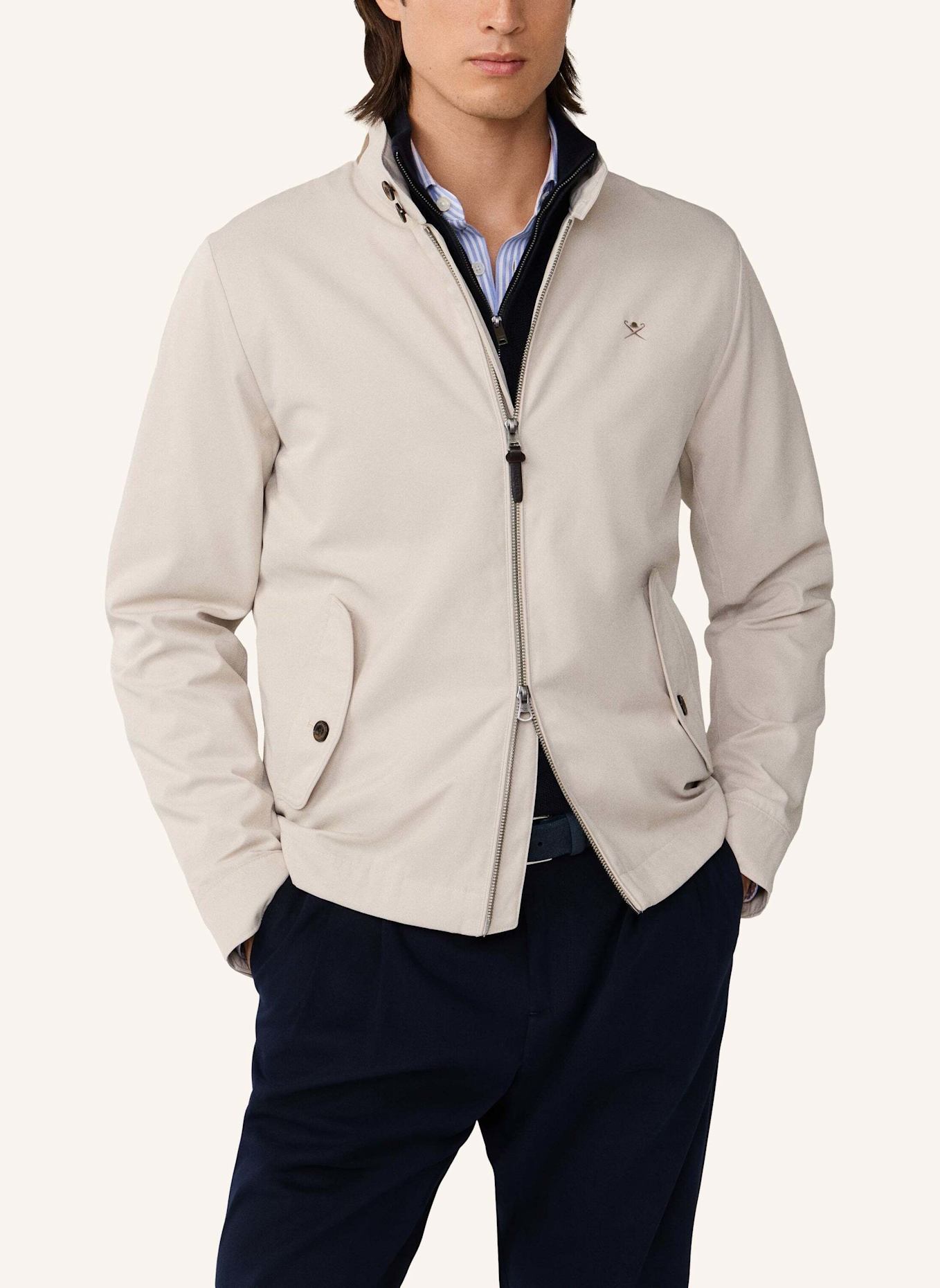 HACKETT LONDON Fieldjacket COTTON HARRINGTON: BEIGE