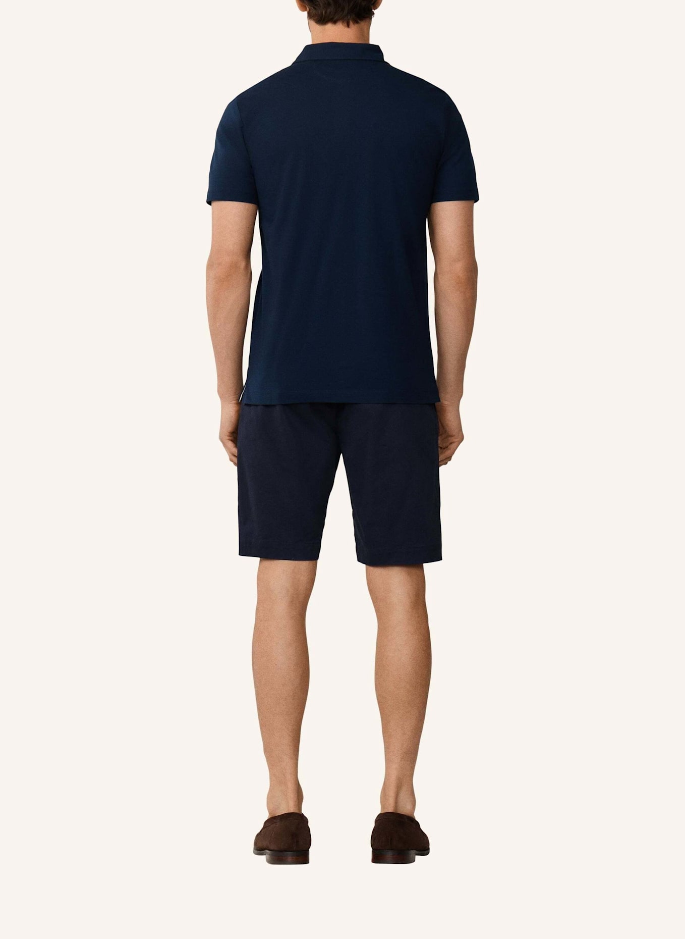 HACKETT LONDON Poloshirt OXFORD PIQUE POLO SS: DUNKELBLAU